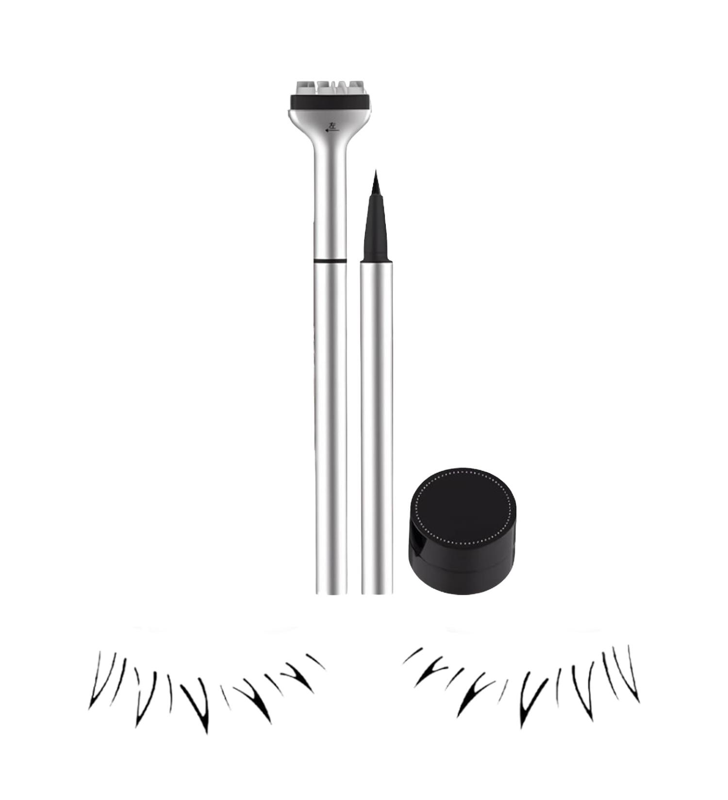 Lower Lash Stamp Lower Lash Stamp With Ink Lower Eyelash Stamps Quick Eye Makeup Tool Lower Lashes Extensions Stamps Eye Makeup Tool Natural Look For Make Up Beginner (Brown) - Buy Online on GoSupps.com