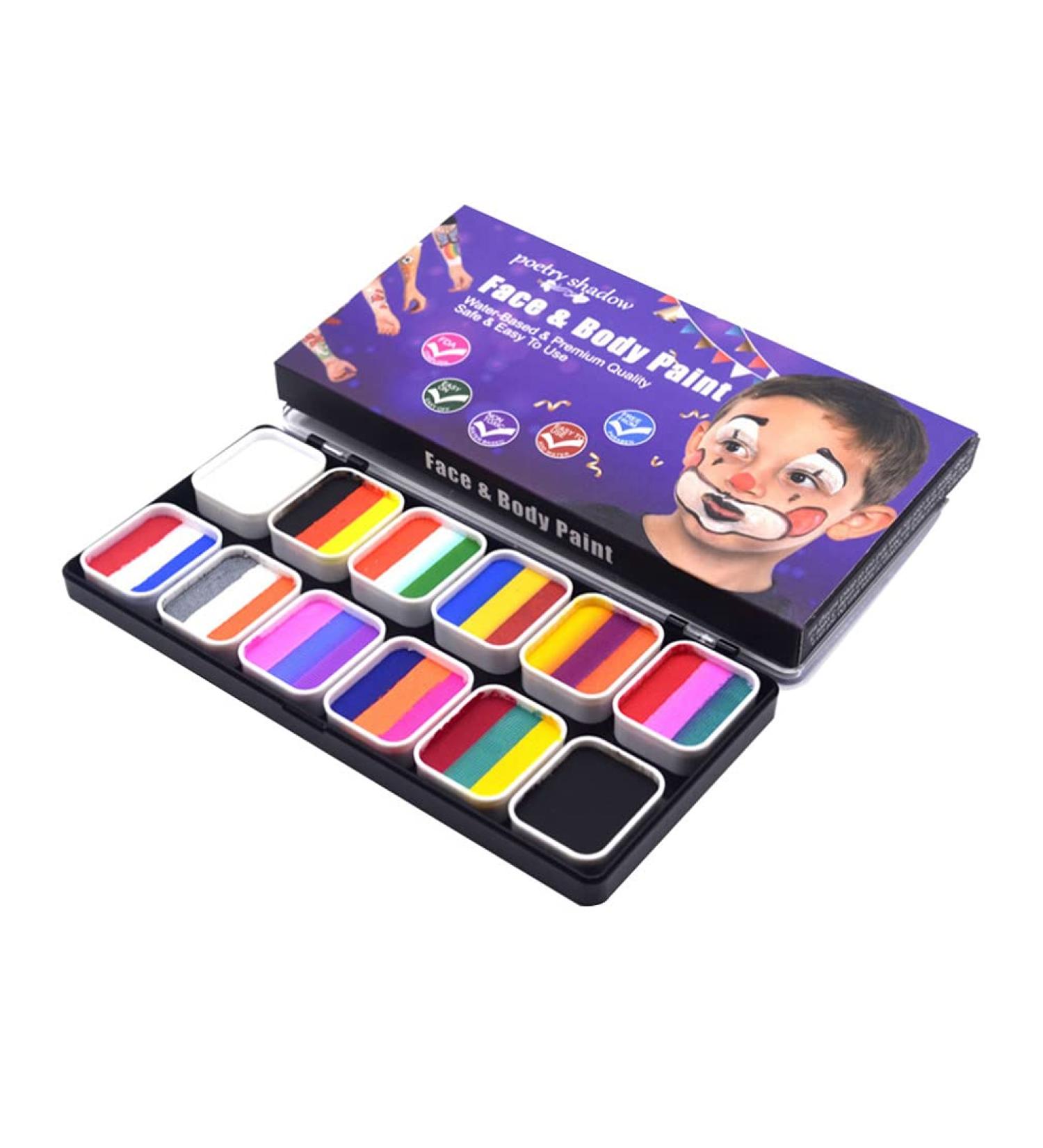 Minkissy Pigment 1 Slay Bodypainting Kit - Water-Soluble Face Paint Cosmetics for Clown Makeup & Special Effects - Buy Online on GoSupps.com