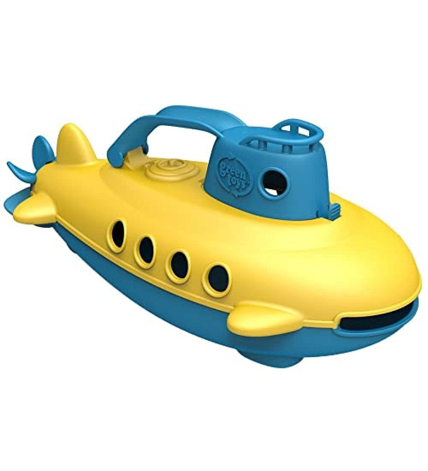 Buy Green Toys Submarine Bath Toy - Eco-Friendly Play Boat for Kids 6 Months+ | Sustainable Yellow & Blue - Buy Online on GoSupps.com