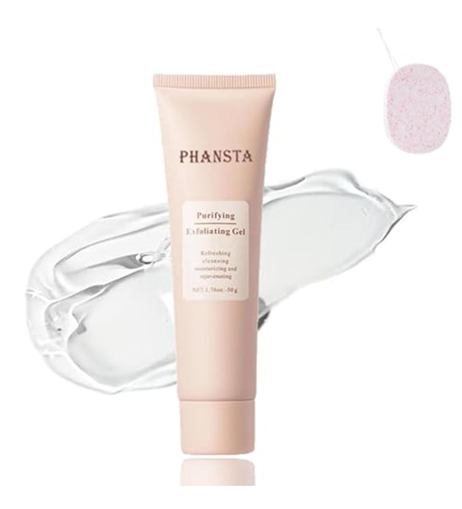 Phansta Purifying Exfoliating Gel Exfoliating Gel for Face and Body Deep Cleansing Moisturizing Facial Exfoliator for All Skin Types (1 Pcs) - Buy Online on GoSupps.com