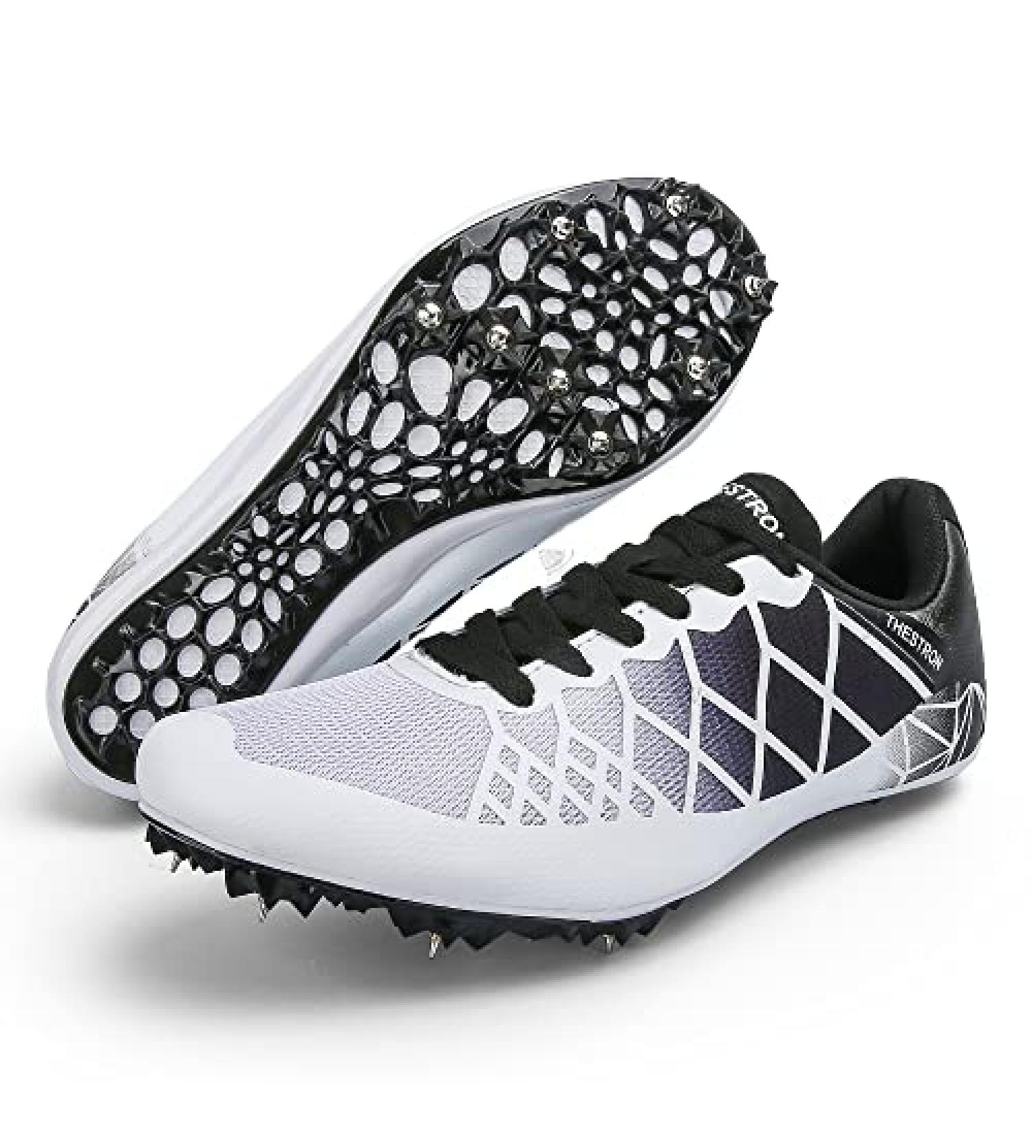 Ifrich Spikes Athletics Racing Shoes 1.5 - Unisex Track and Field Sneakers in White/Black - Buy Online on GoSupps.com