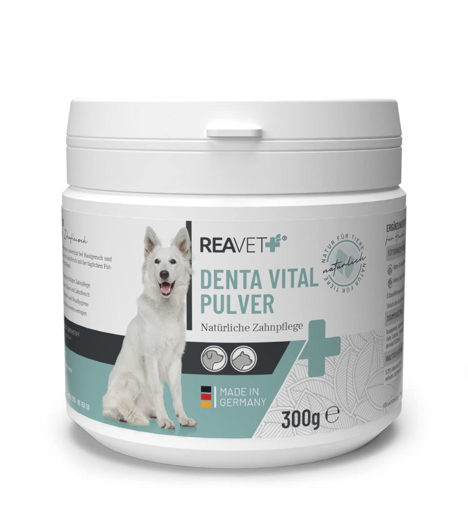 Reavet Denta Vital Dental Care Powder for Dogs & Cats - 300g Tartar Remover | Freshens Breath & Promotes Oral Health - Buy Online on GoSupps.com