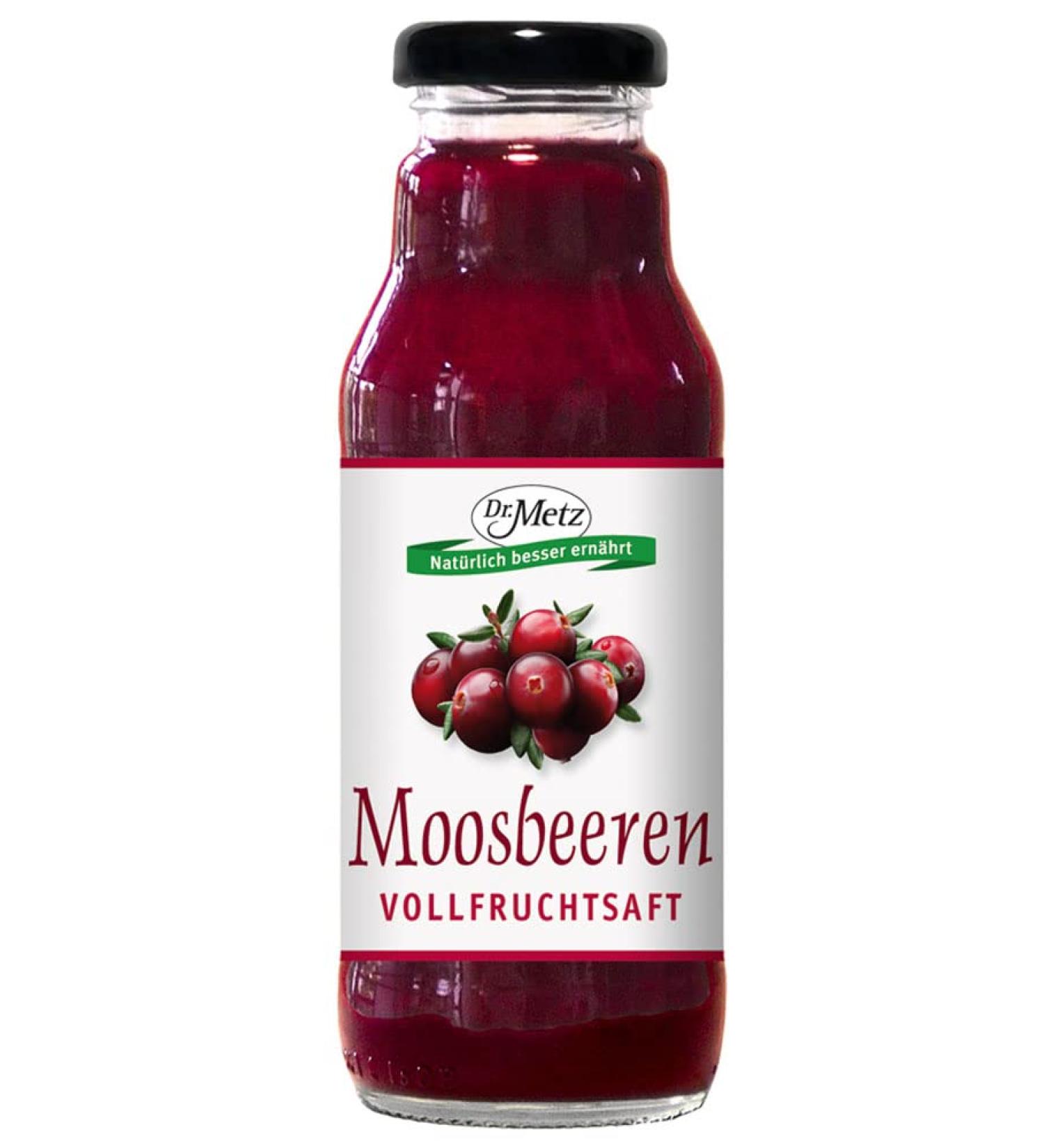 Dr. Metz Wild cranberry juice 300 ml Thick and economical 100% wild cranberries Fresh taste - Buy Online on GoSupps.com