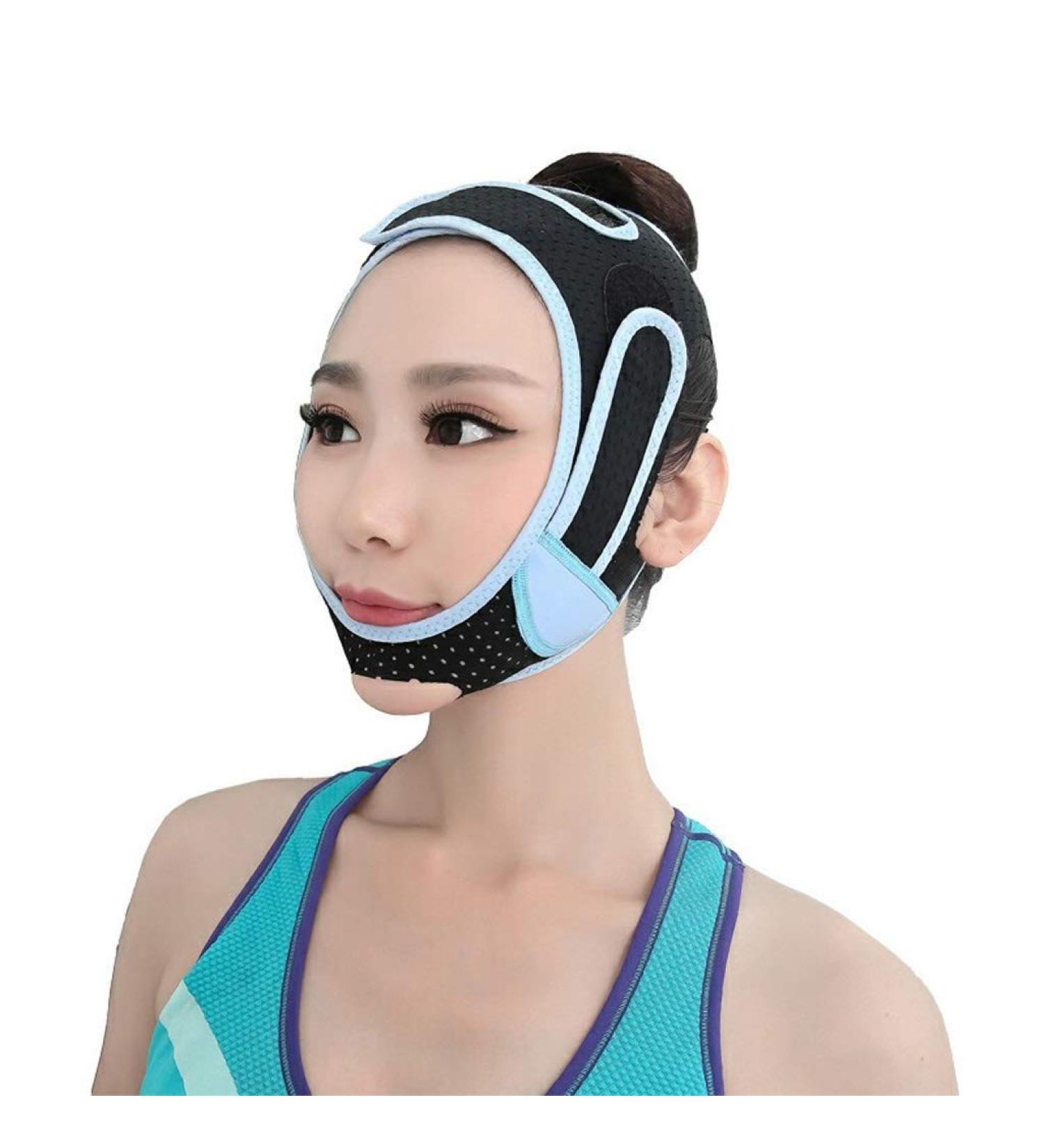 Facelifting Bandage for Men & Women - Chin Lift & Tighten V-Face Sleepline Facial Slimming Belt - Buy Online on GoSupps.com