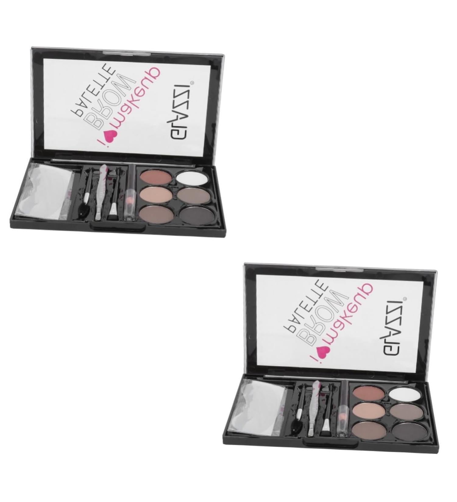 BIUDECO 2 Sets Eyebrow Powder Set Matte and Eye Brow Shaping Kit Cosmetic Supply Lit Abs - Buy Online on GoSupps.com