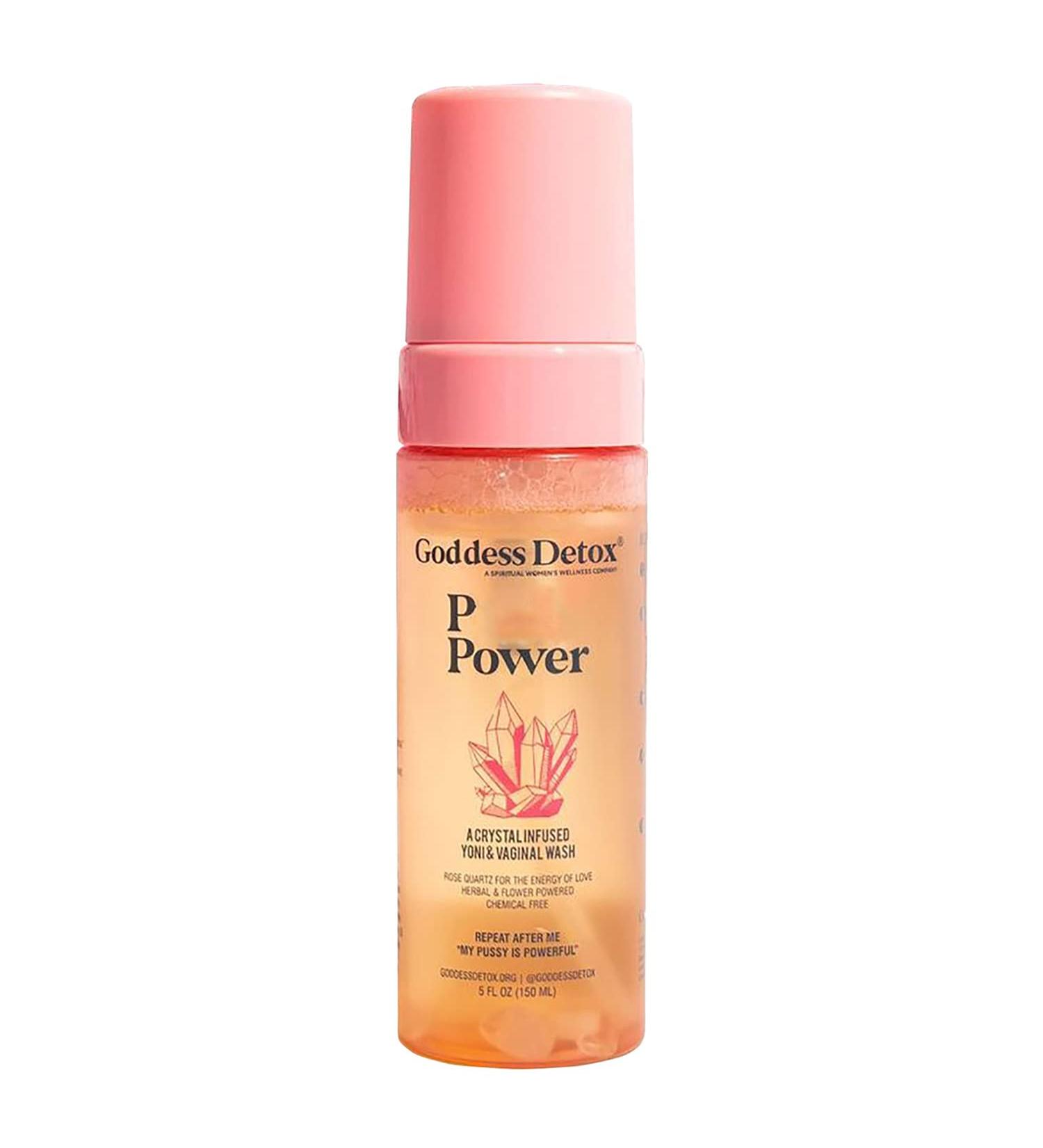 Rose Quartz Goddess Detox: Natural Feminine Wash for Women - pH Balanced, Gentle Cleanser with Rose Scent - Sensitive Area Care - Buy Online on GoSupps.com