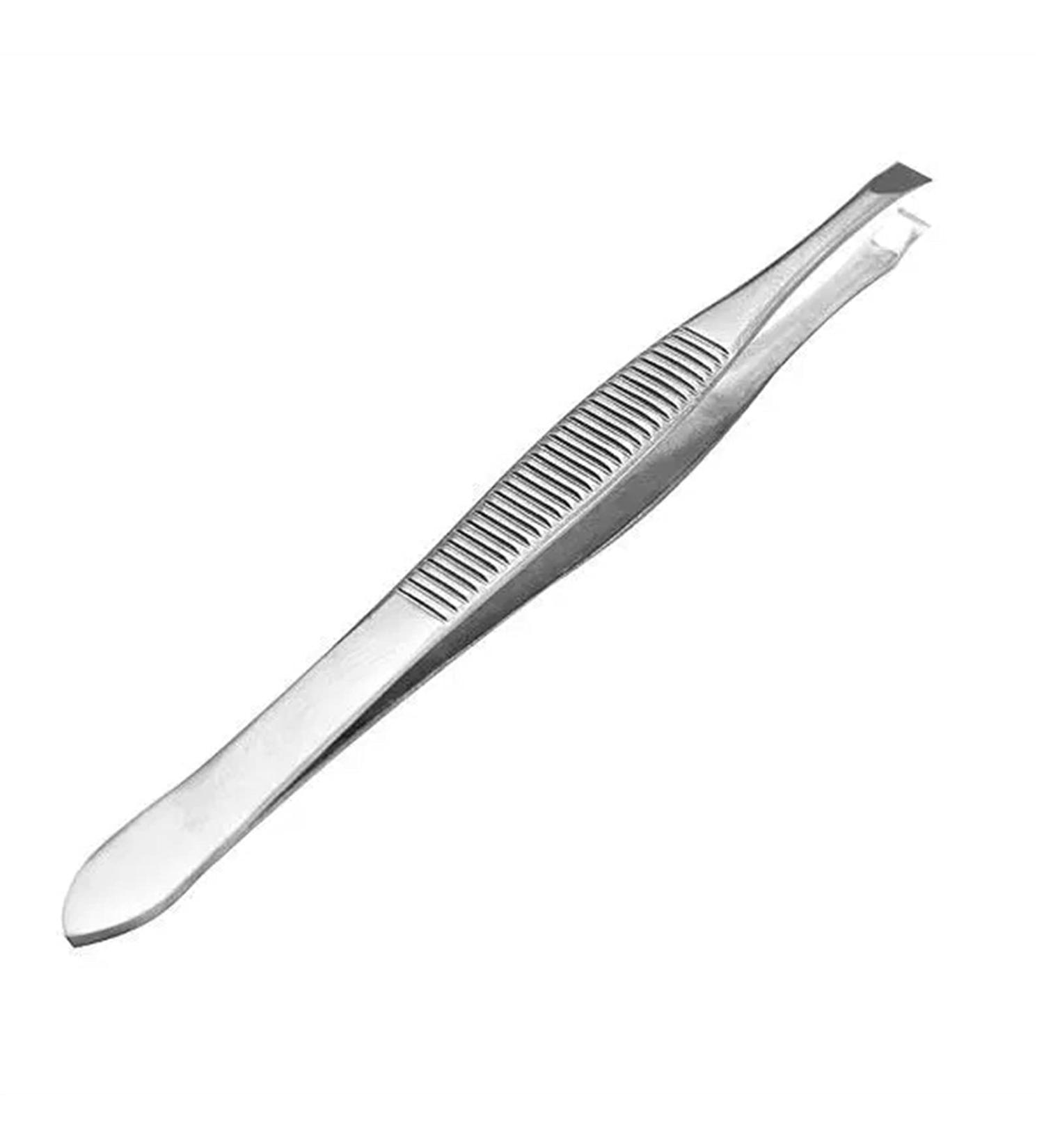 Tweezers Stainless Steel Eyebrows Tweezers Hair Removal Clip Precision Tweezers Set Silver - Buy Online on GoSupps.com