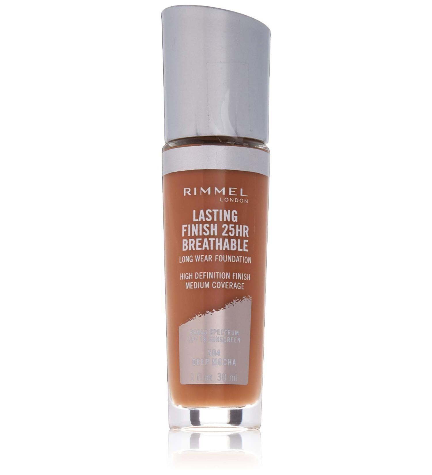 Rimmel Lasting Finish Breathable Foundation Deep Mocha - 1oz - Buy Online on GoSupps.com