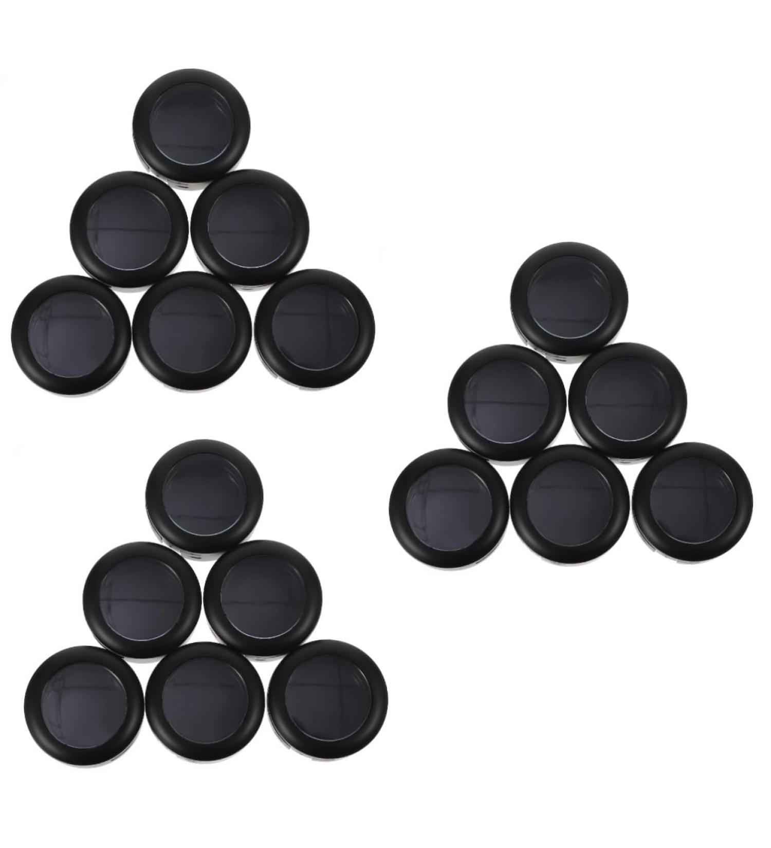 Baluue 18 Pcs Eye Shadow Replacement Box Makeup Eyeshadow Makeup Containers Makeup Pallet Blush Abs Black 3.8x1.9cmx3pcs Blackx3pcs - Buy Online on GoSupps.com