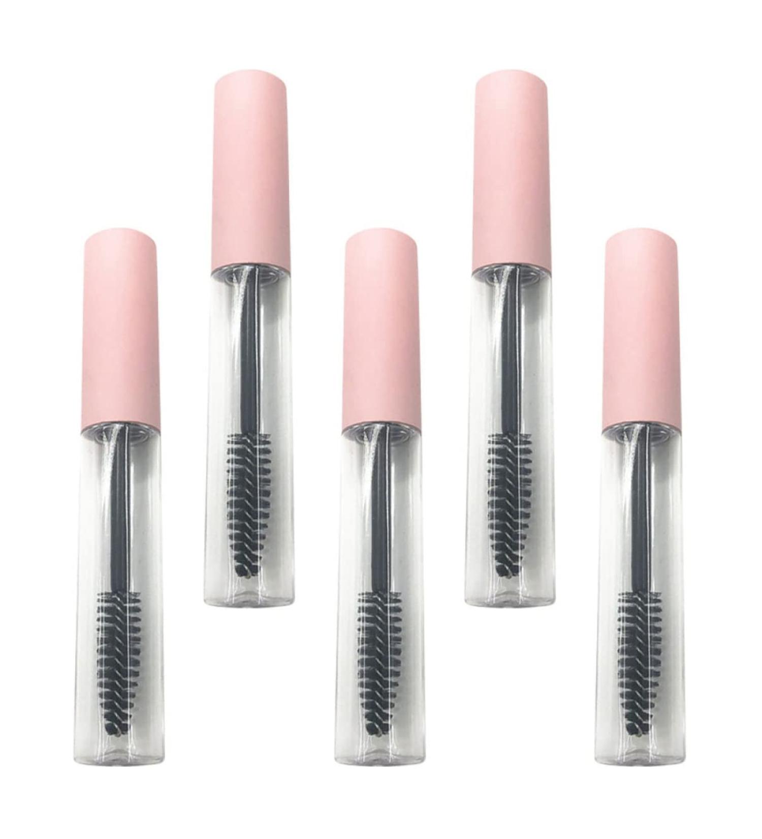Beavorty 5pcs Mascara Tube Pink Containers Refillable Eyeliner Tube Premium Tubes Eyelash Liquid Bottle 10X1.5X1.5CM Pink - Buy Online on GoSupps.com
