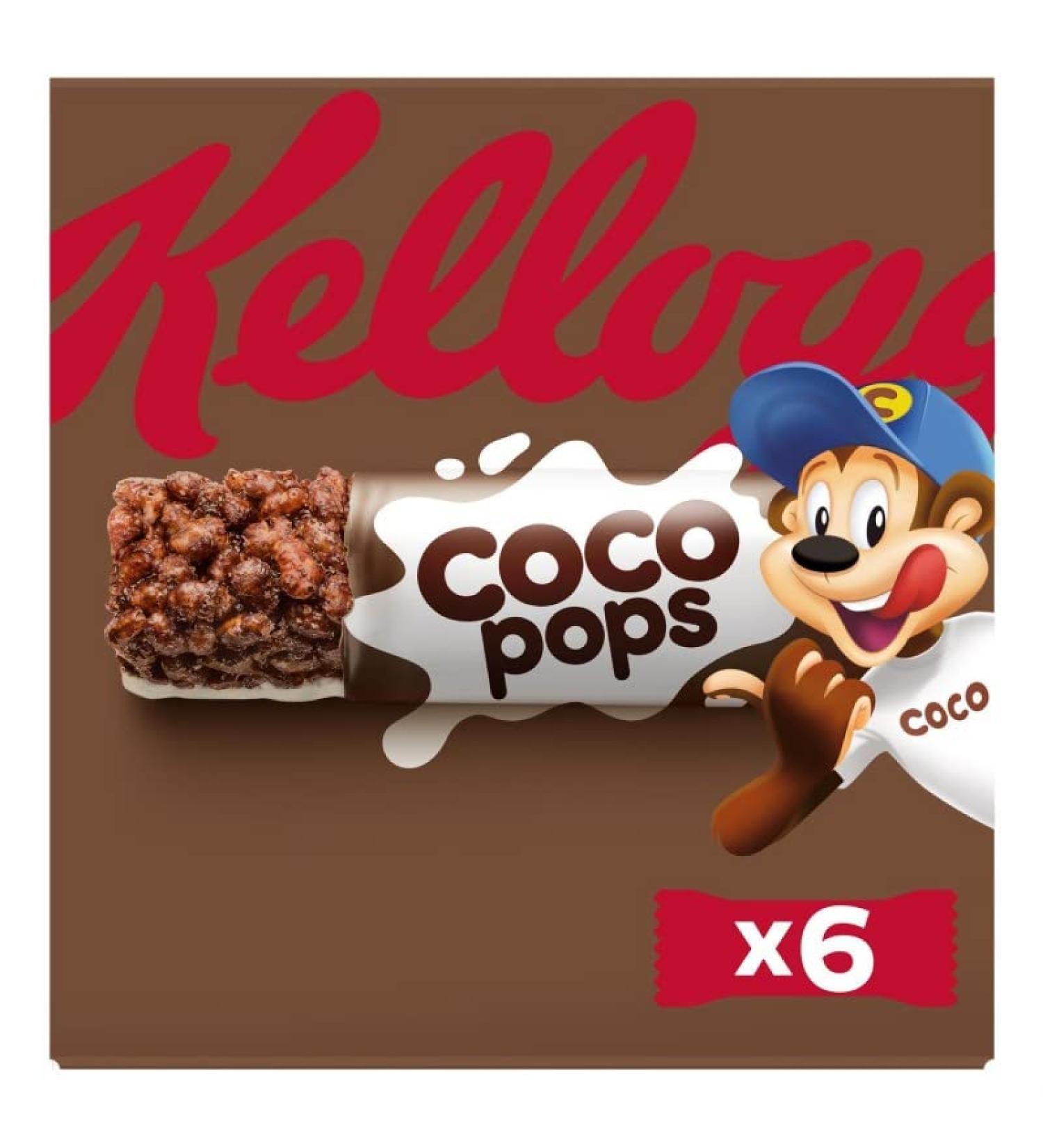 Kellogg's Coco Pops 120g - Crispy puffed rice cereal coated in chocolate, with milk for a delicious breakfast. - Pack of 4 - Sold in packs