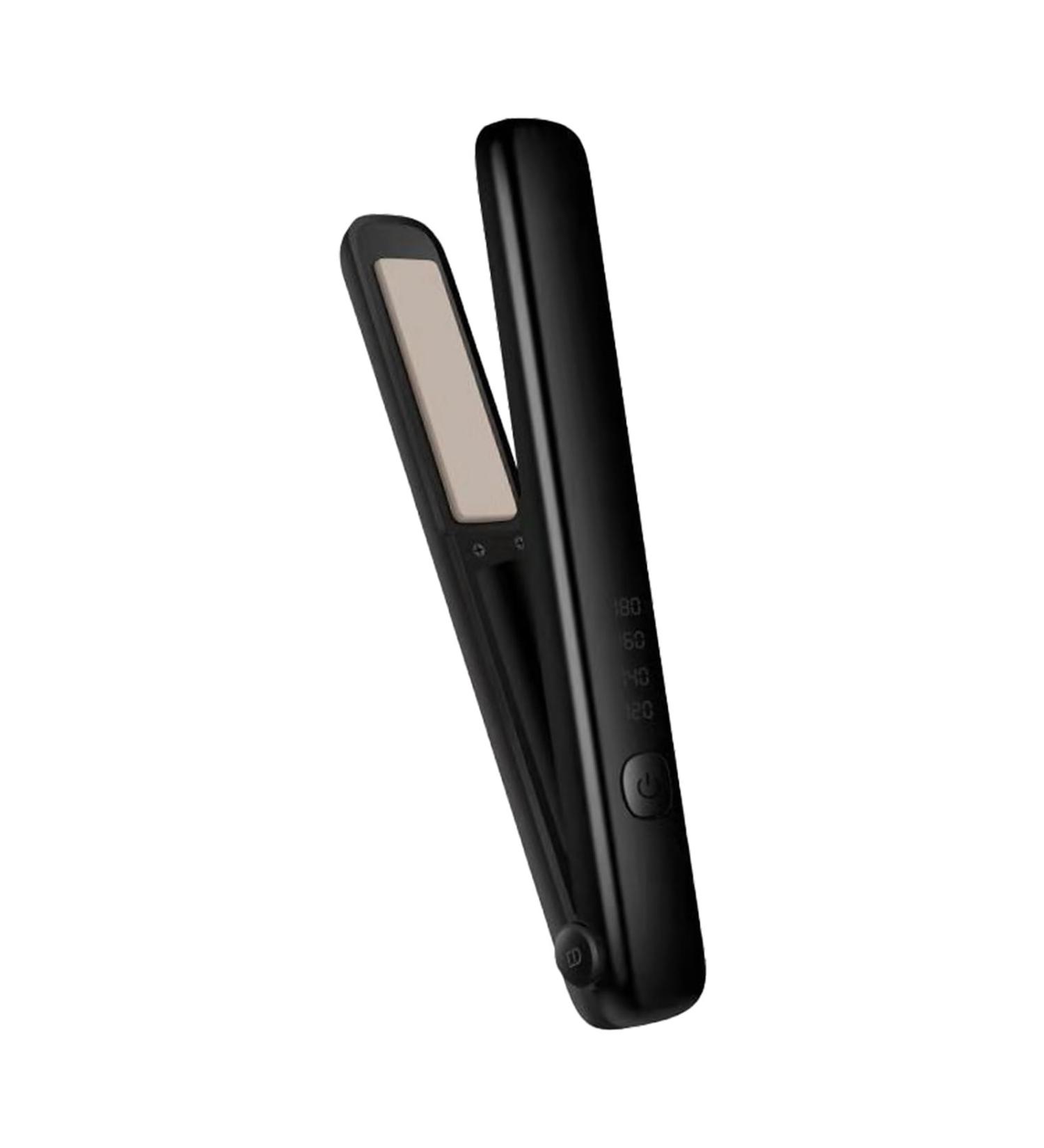 Wireless Hair Straightener & Cordless Curling Iron - USB Rechargeable Mini Flat Iron for All Hair Types - Portable Hot Tools in Black - Buy Online on GoSupps.com