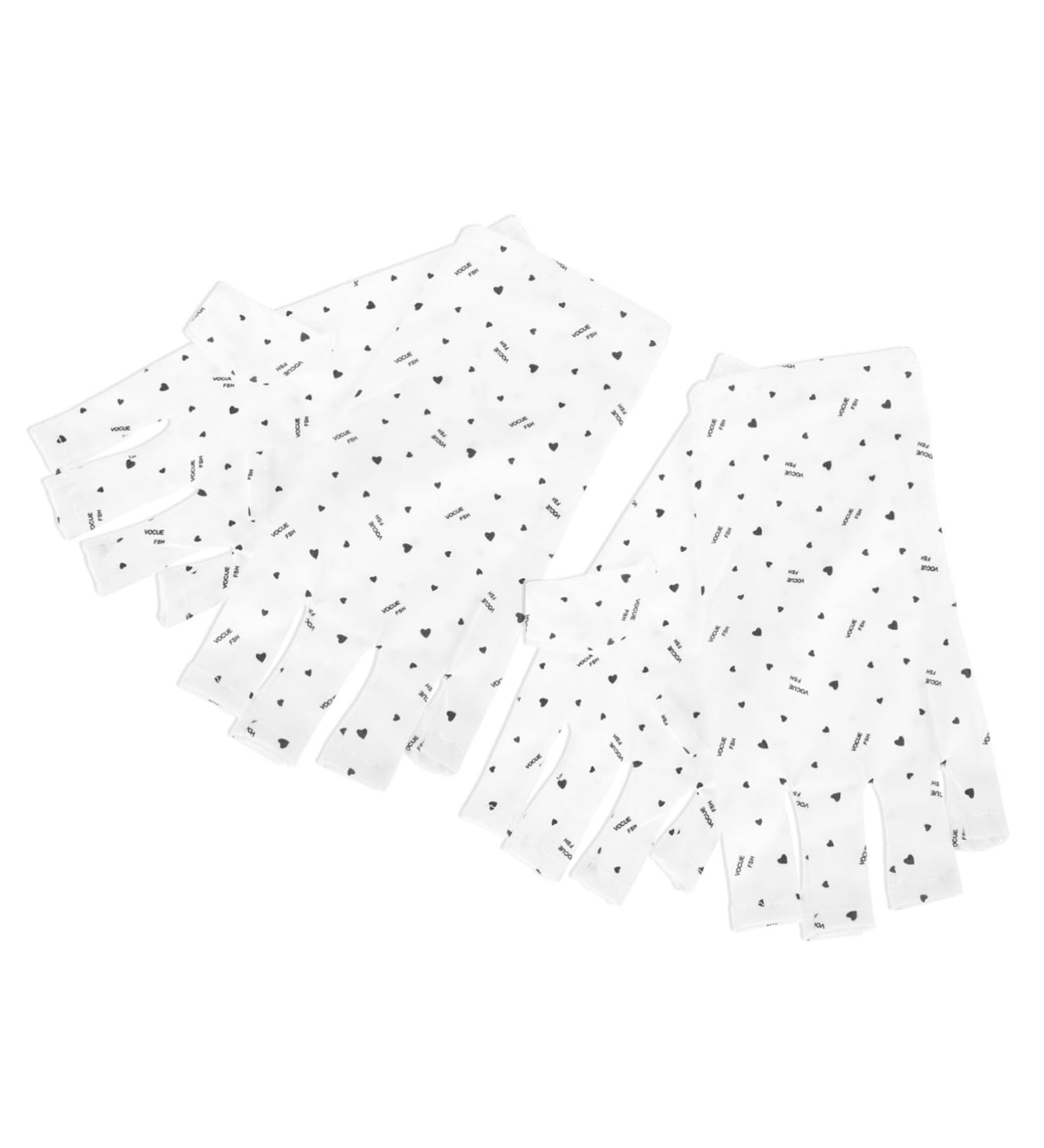 Beaupretty 2 Pairs Nail Gloves Nail Art Gel Uv Fingerless Gloves Uv Gloves Gel Nail Lamp Gloves Uv Lamp Glove for Gel Nails Protecting Fingerless Gloves Led Protector Polyester Miss 24x13cm - Buy Online on GoSupps.com