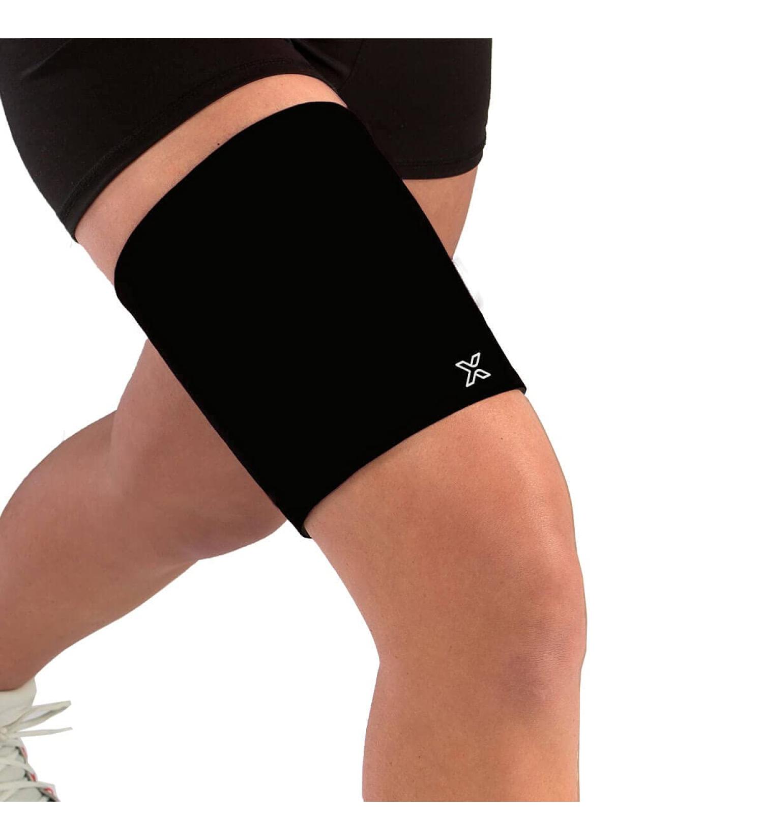 Thigh Compression Sleeve for Men & Women - Medical Grade Support for Hamstring Quadriceps & Groin Strains - Size Large (Black - Buy Online on GoSupps.com