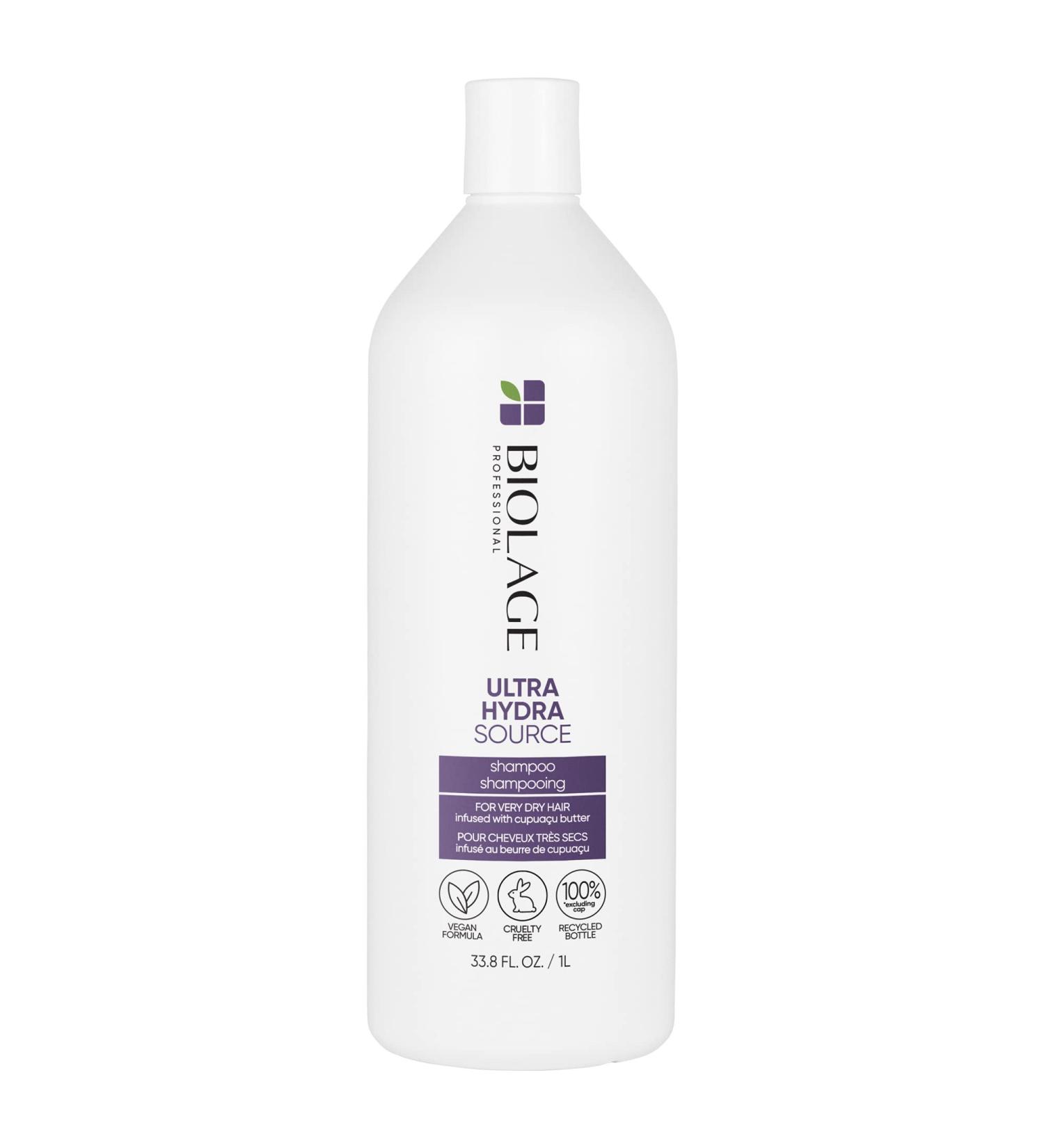 BIOLAGE Ultra Hydra Source Shampoo - Moisturizing Treatment for Very Dry Hair - Vegan Formula, 33.8 Fl Oz - Buy Online on GoSupps.com