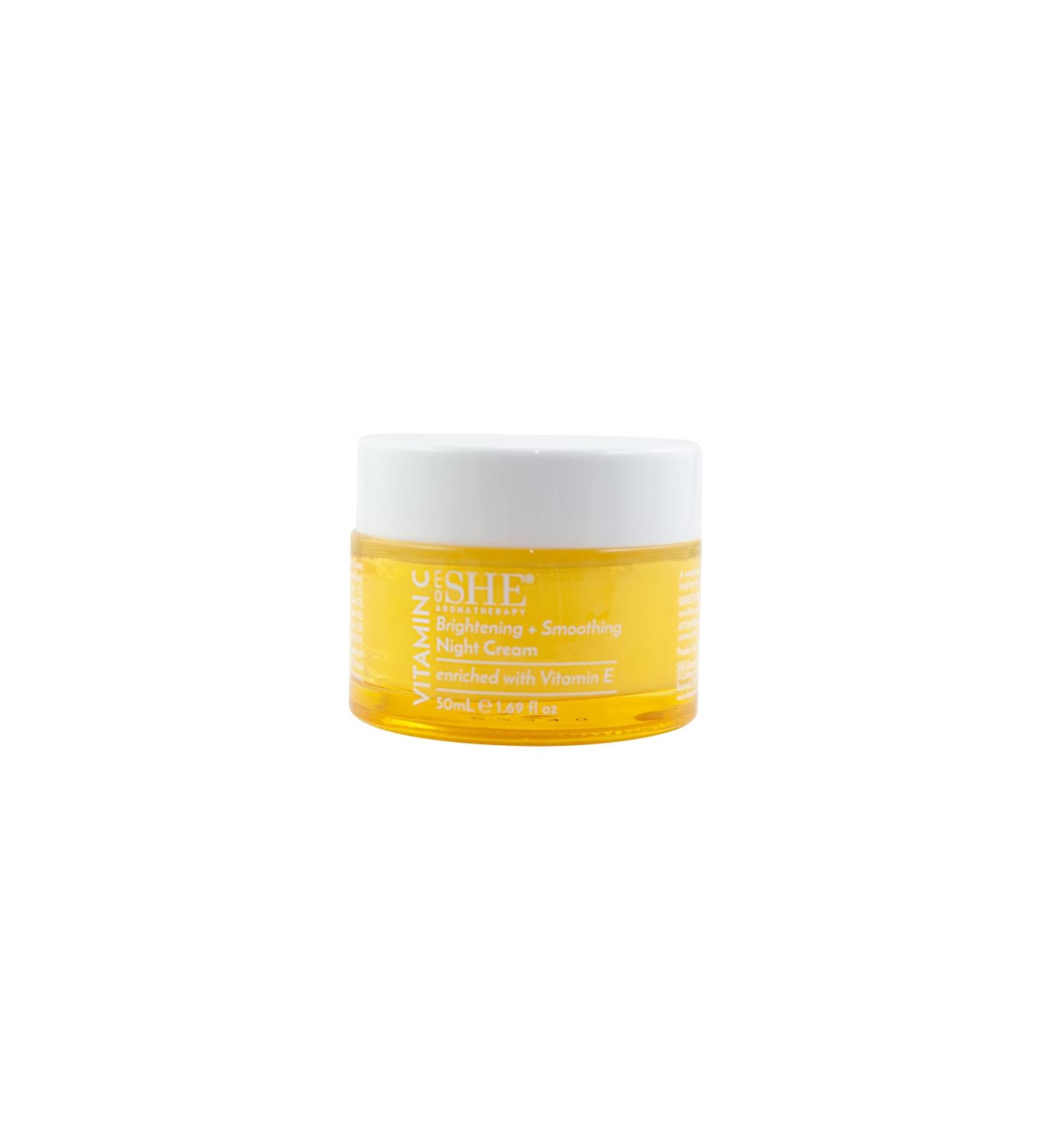 Om She Aromatherapy Vitamin C Night Cream 1.69fl oz - Brightening aand Smoothing Squalane Rosehip Oil. Australian Made. - Buy Online on GoSupps.com