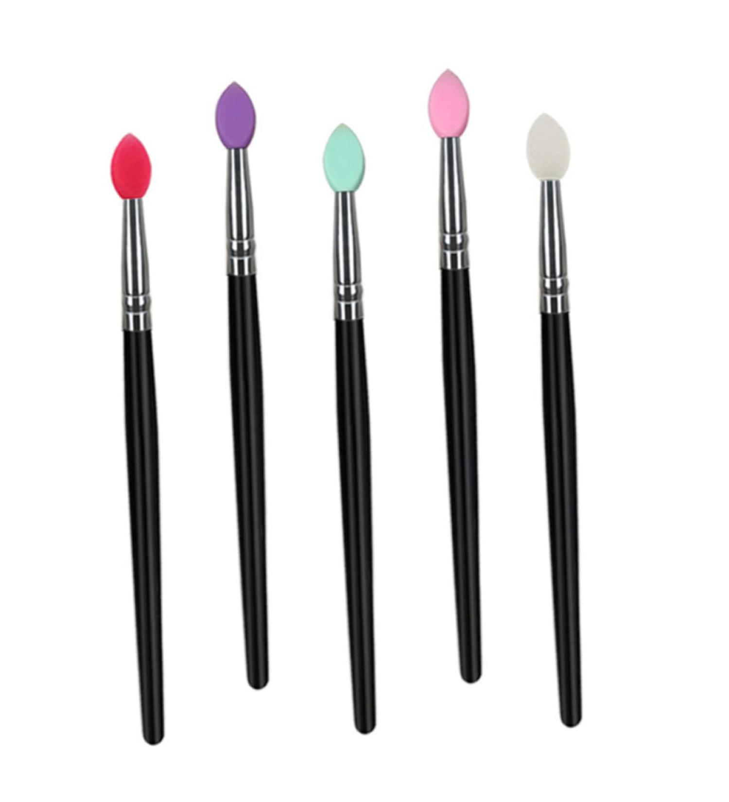 FRCOLOR 5pcs Eye Shadow Brush Gel Eyeliner Pencil Silicone Eye Brush Eyeshadow Cosmetic Handle - Buy Online on GoSupps.com