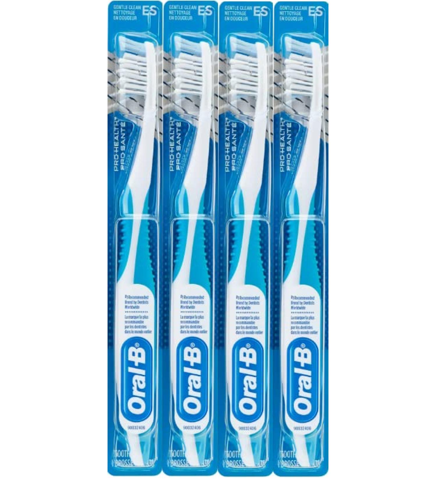 Oral-B Gentle Clean Manual Toothbrush 35 Extra Soft - Pack of 4 | Colors Vary - Buy Online on GoSupps.com