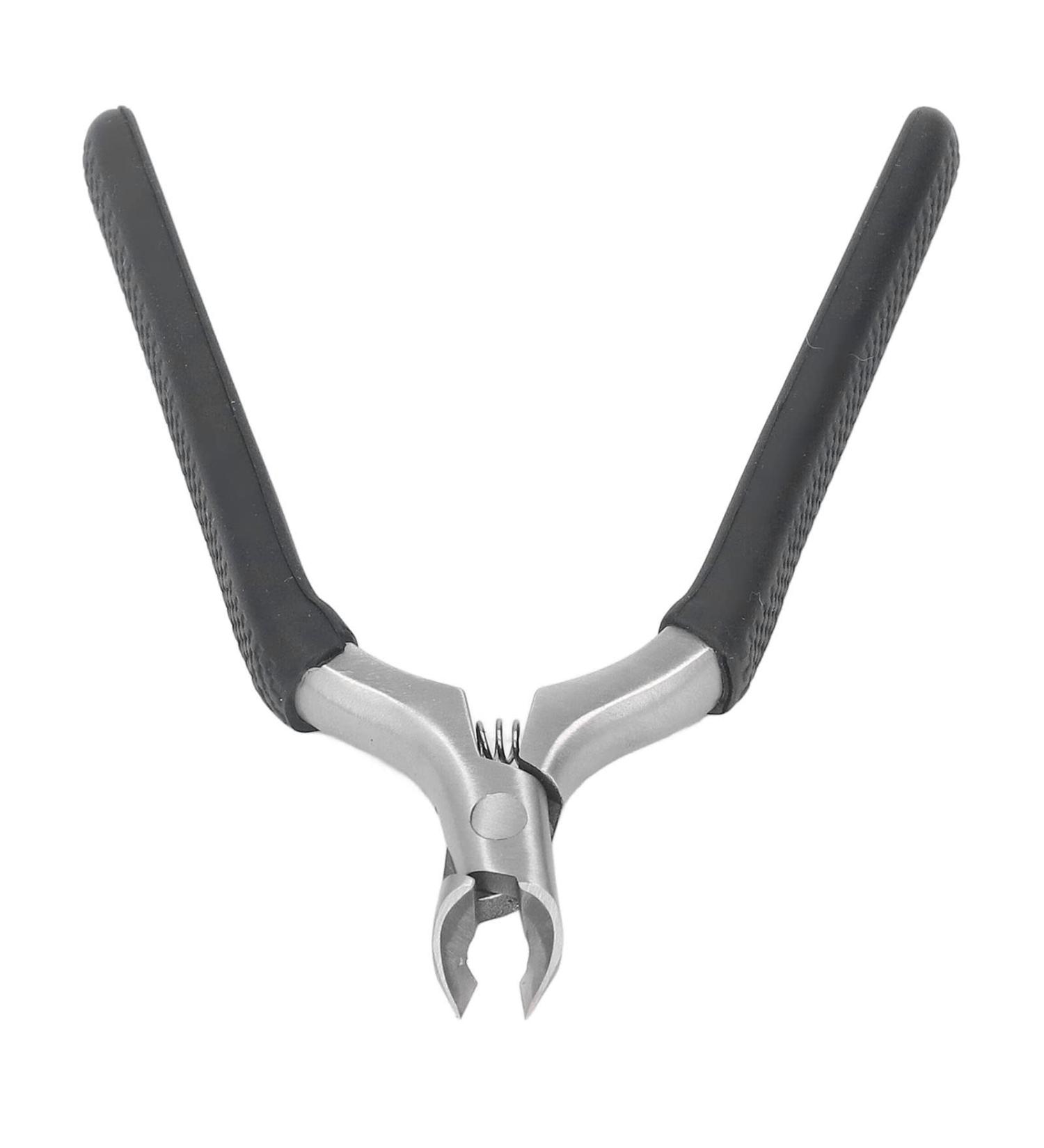 Stainless Steel Cuticle Cutter Nail Clipper Cuticle Cutter Professional Cuticle Trimmer Dead Skin Remover with Slip Resistant Handle for Precise Nail Care (Black) - Buy Online on GoSupps.com