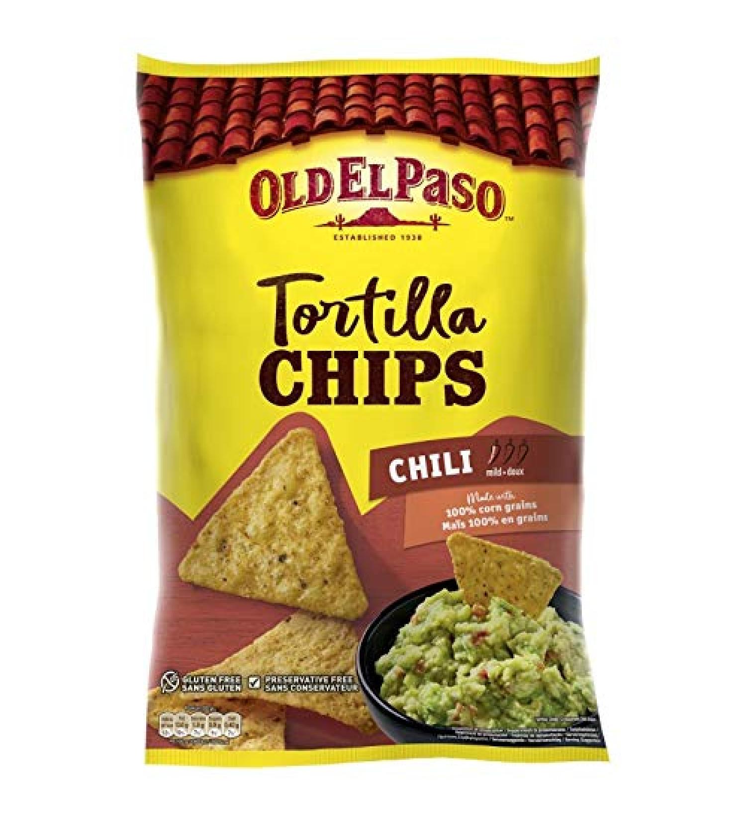 OLD EL PASO - Crunchy Chili Chips 185G - Lot Of 4 - Buy Online on GoSupps.com