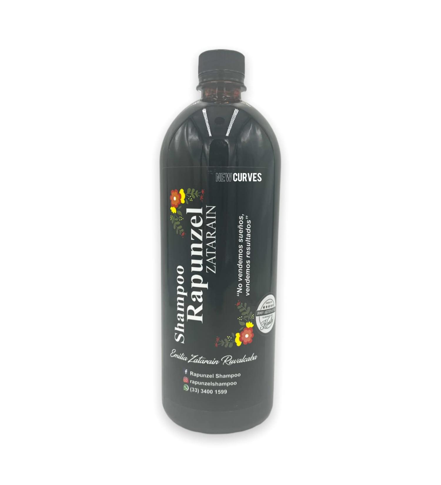 FORMULA RAPUNZEL ZATARAIN Shampoo 1Lt - 100% Natural with Argan & Coconut Extracts | Frizz Eliminating Formula | Genuine Product - Buy Online on GoSupps.com