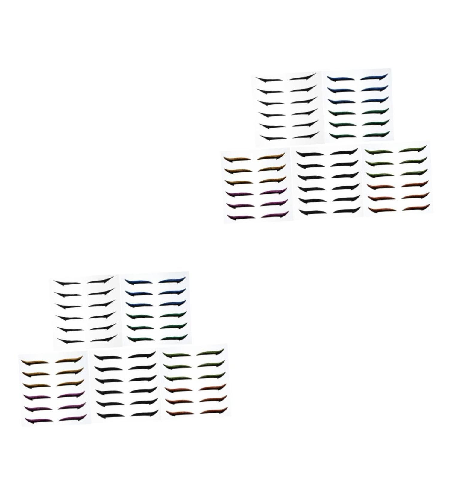 WOONEKY 72 Pairs Glitter Eyeliner Eyeshadow Tape Glitter Eyelid Tape Self- Adhesive Eye Line Strip Sticker - Buy Online on GoSupps.com