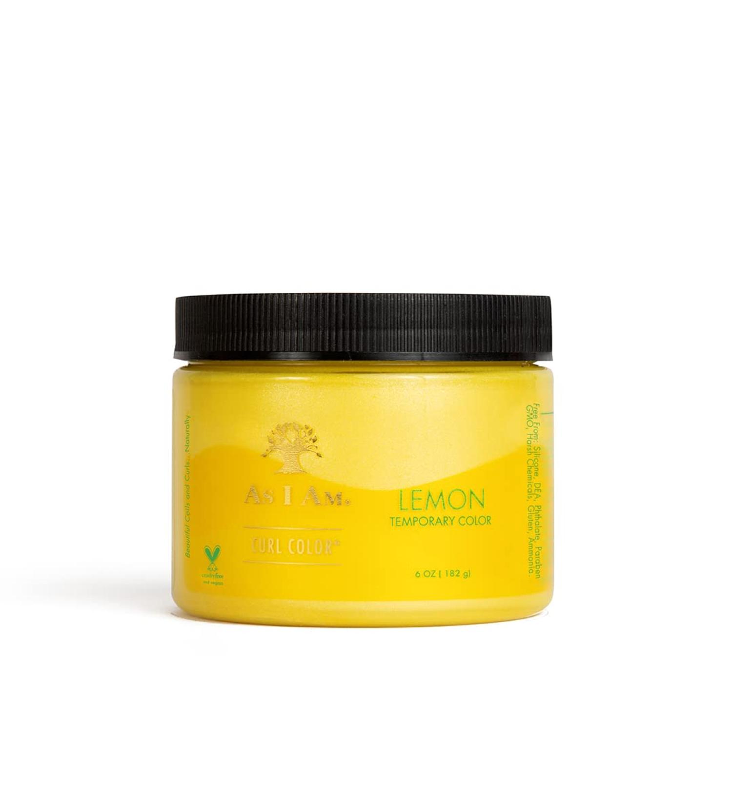 As I Am Curl Color - Lemon Yellow | 6 oz Curling Gel | Temporary Hair Color for Vibrant Curls - International Shipping Available - Buy Online on GoSupps.com