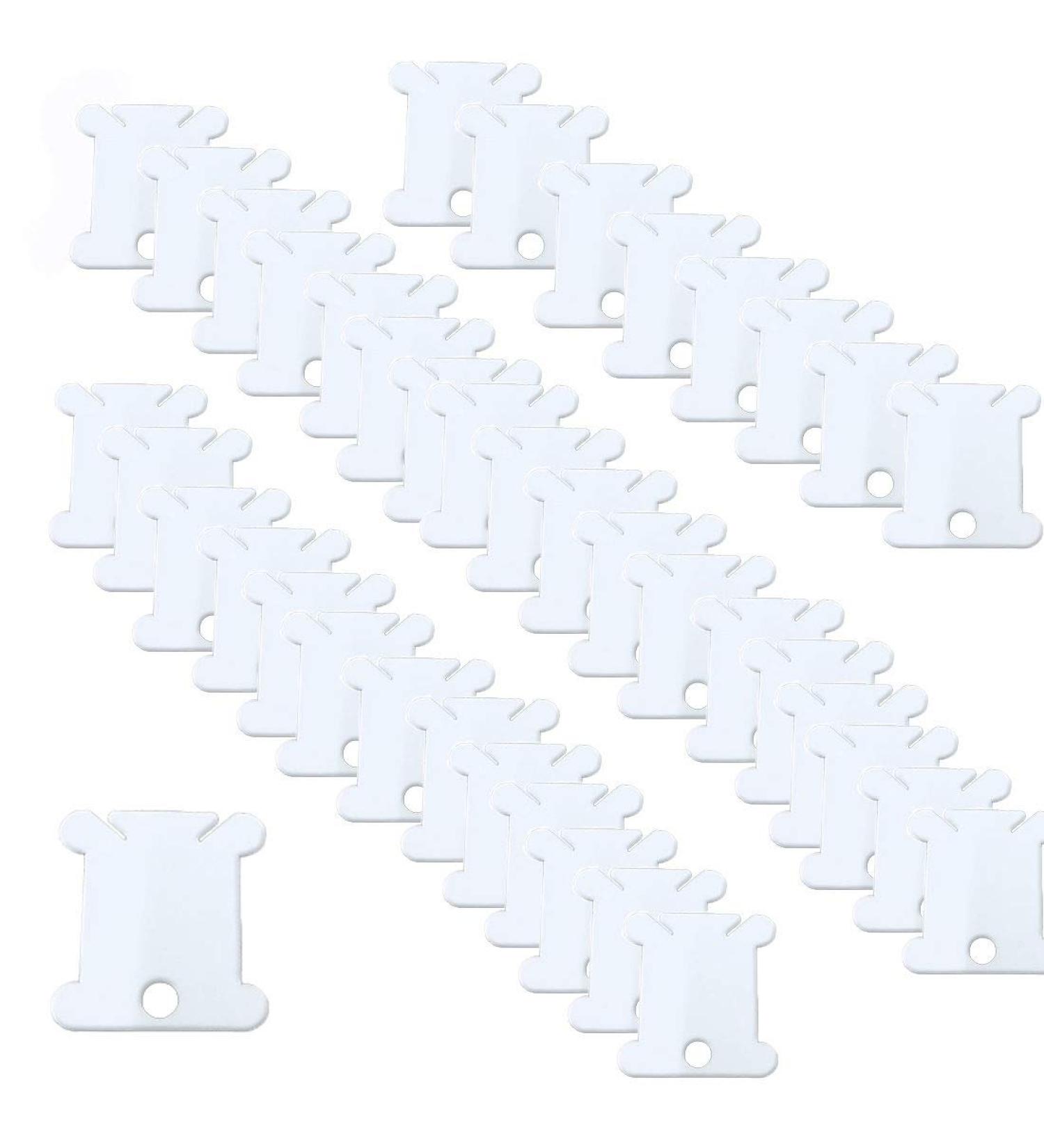 300-Piece Plastic Floss Bobbins for Cross Stitch and Sewing Storage - Buy Online on GoSupps.com