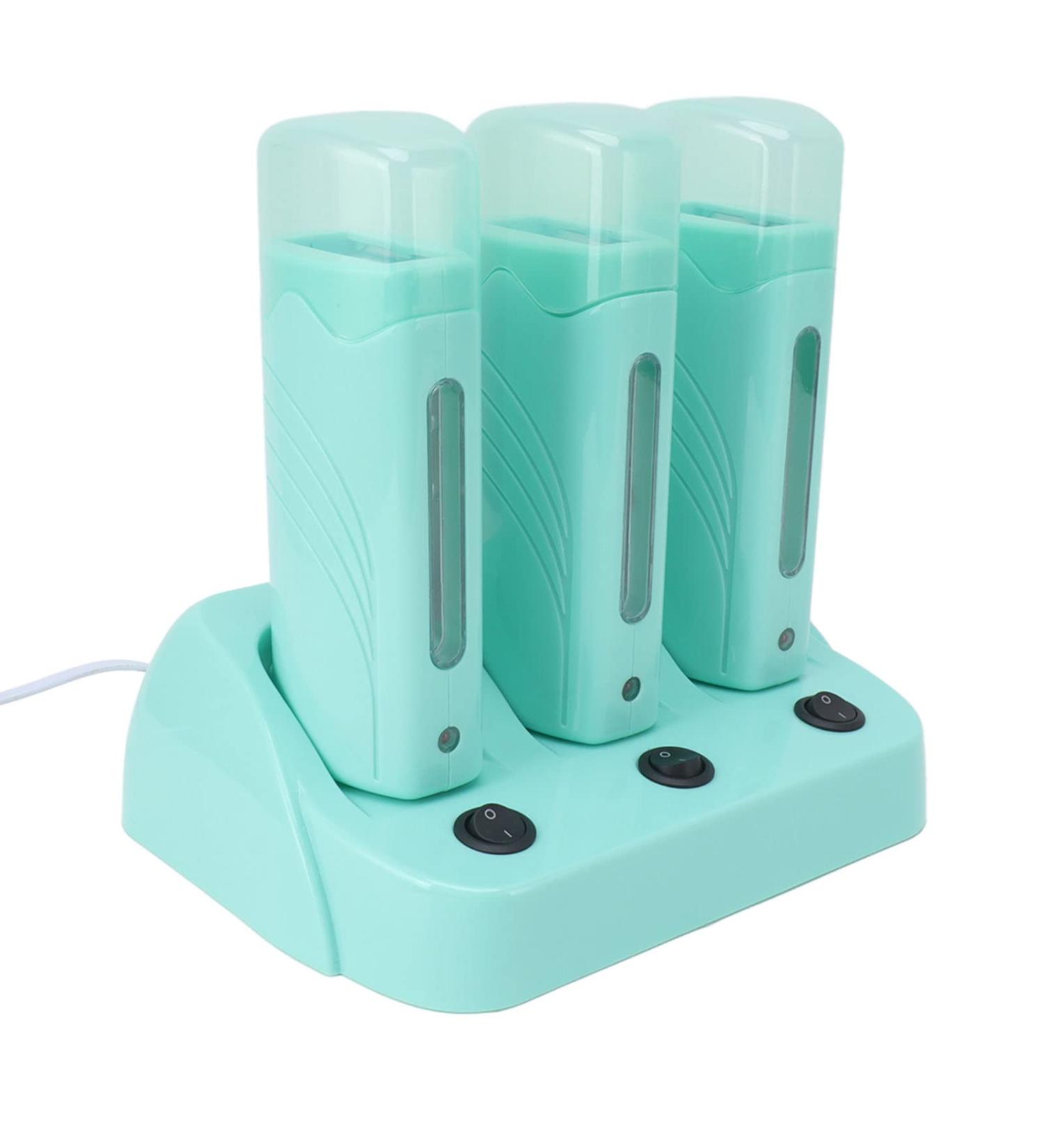 Sonew Roll-On Wax Warmer - Portable Hair Removal Heater for Legs Armpits & Bikini - Triple Cartridge Wood-Based Wax Warmer - Buy Online on GoSupps.com