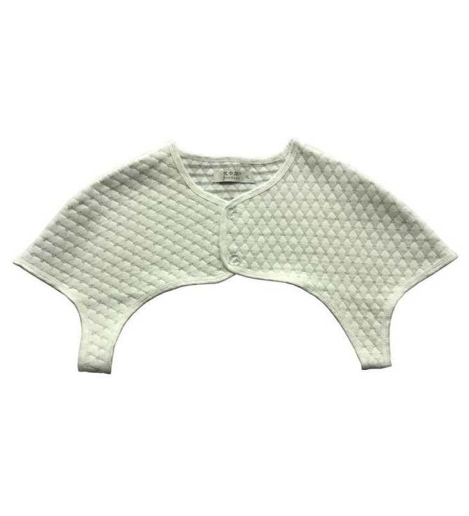 Cotton Shoulder Warmers Cloth Shoulder Vest Short Waistcoat for Unisex Adults Arthritis Relief Prevent Arthritis Pain Grey
