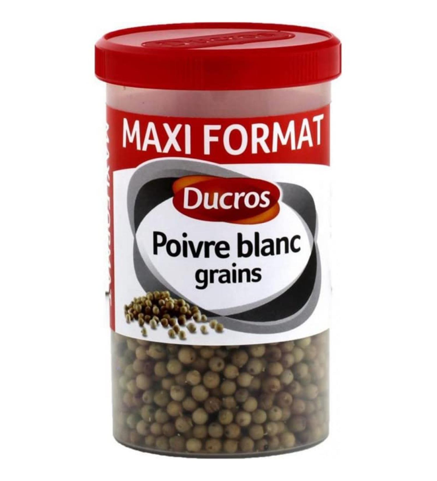 Ducros Ducros White Peppercorns Maxi Size 100g (pack of 3)