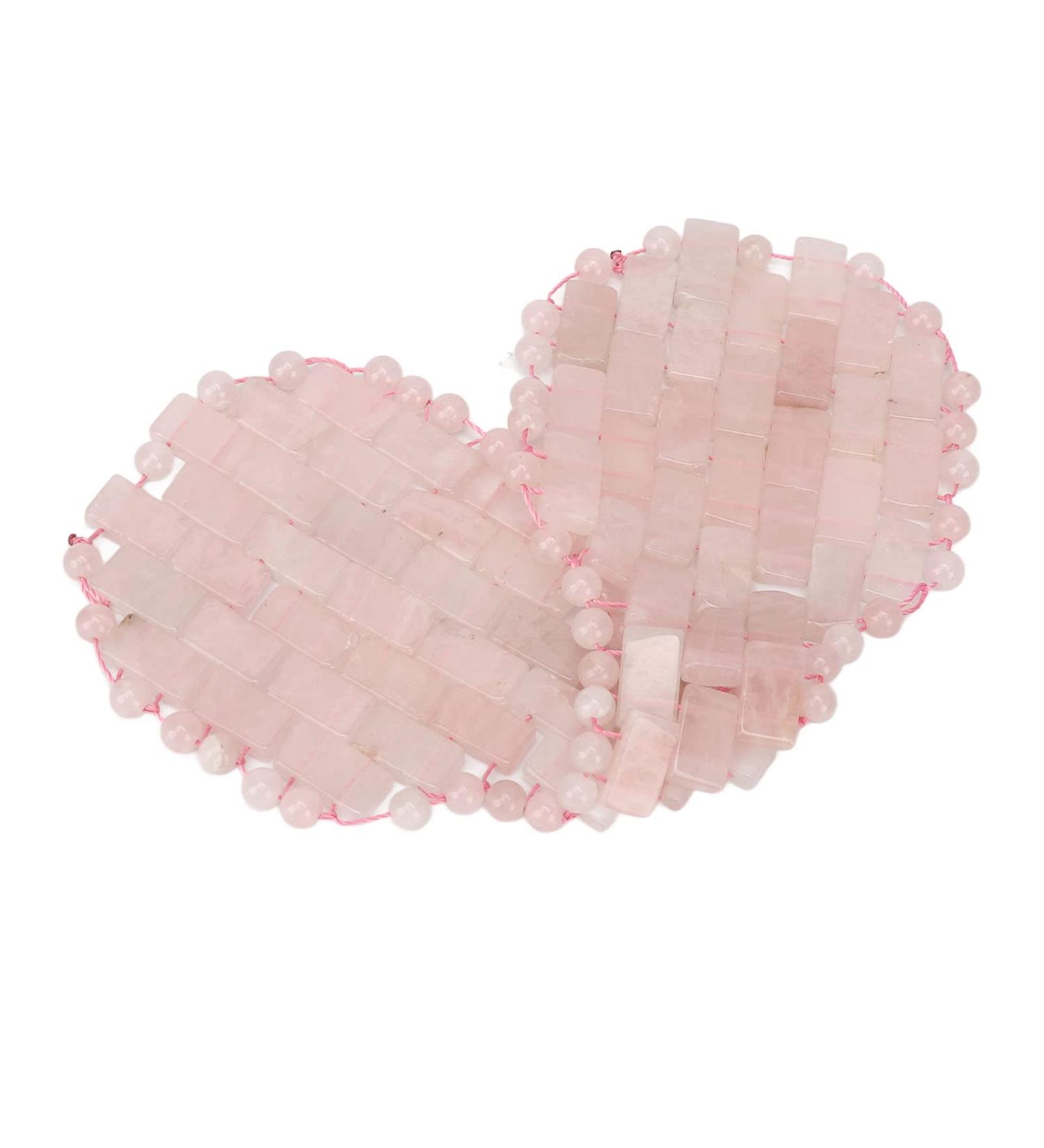 Verdant Touch Jadestone Eye Patch | Reusable Pink Facial Massage Eye Pads for Relaxation | International Shipping - Buy Online on GoSupps.com