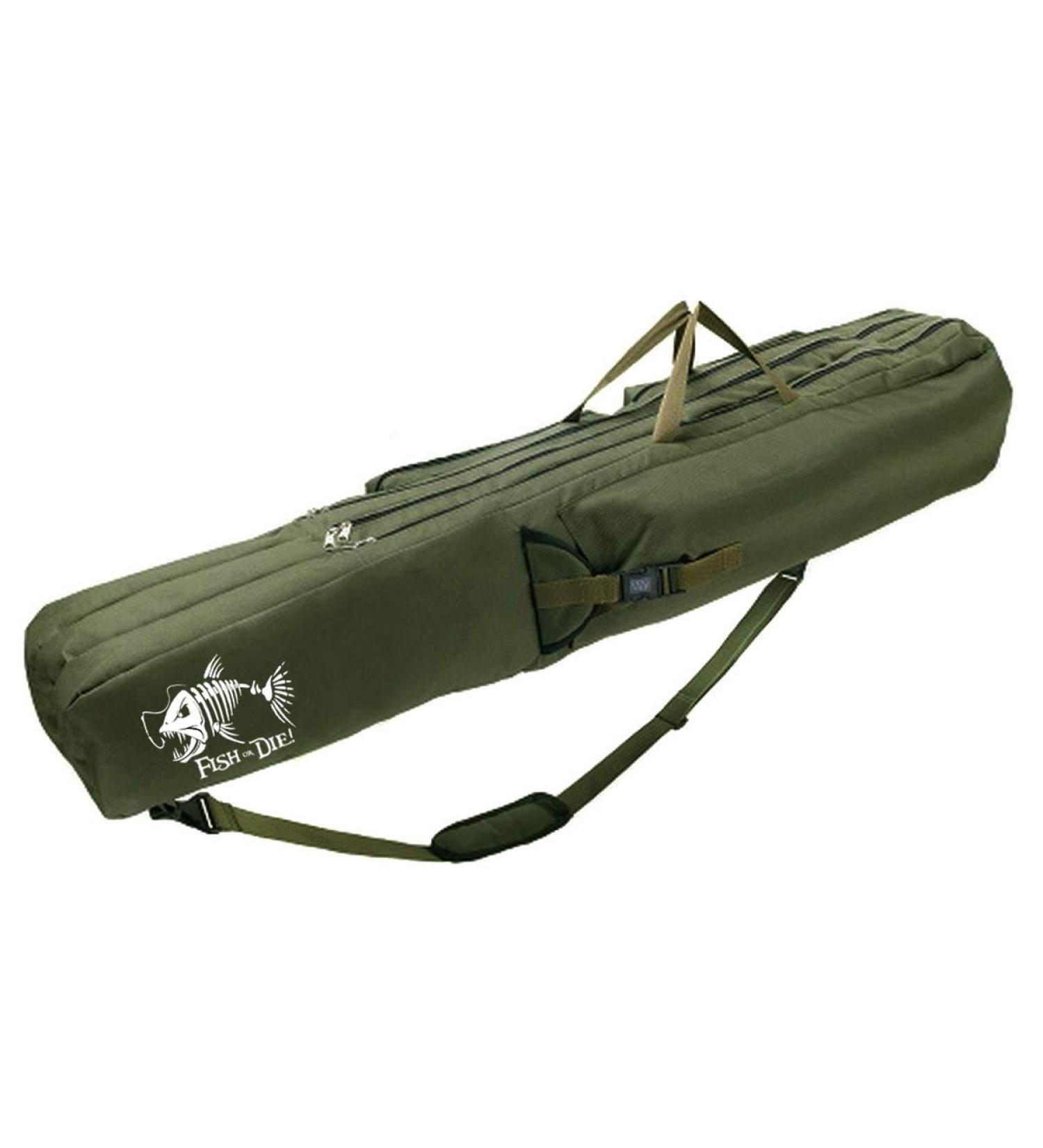 Buy Ferocity Fishing Bag & Rod Case 3 Chamber EU Made Fish Pattern 023 Green 150 International Shipping Available - Buy Online on GoSupps.com