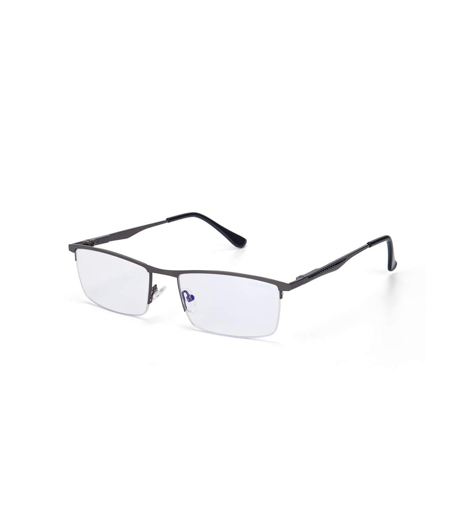 Lanlang Blue Light Filter Glasses for Men & Women - Anti-Eyestrain Metal Round Frame - 0 Diopters LL-011-C1 - Buy Online on GoSupps.com