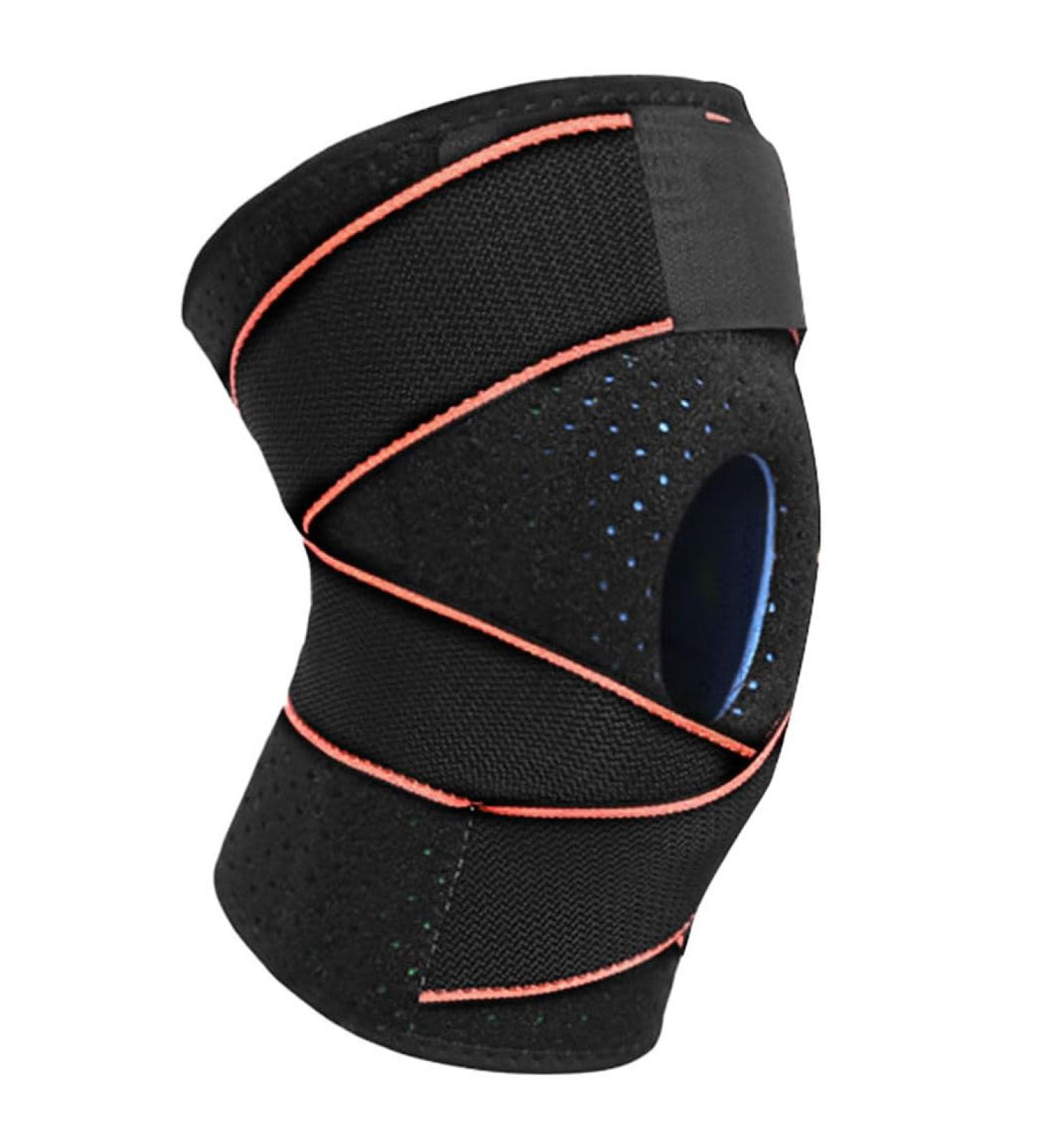 Adjustable Athletic Knee Support Brace | Elastic Shock-Absorbing Hinged Design for Professional Sports - International Shipping Available - Buy Online on GoSupps.com