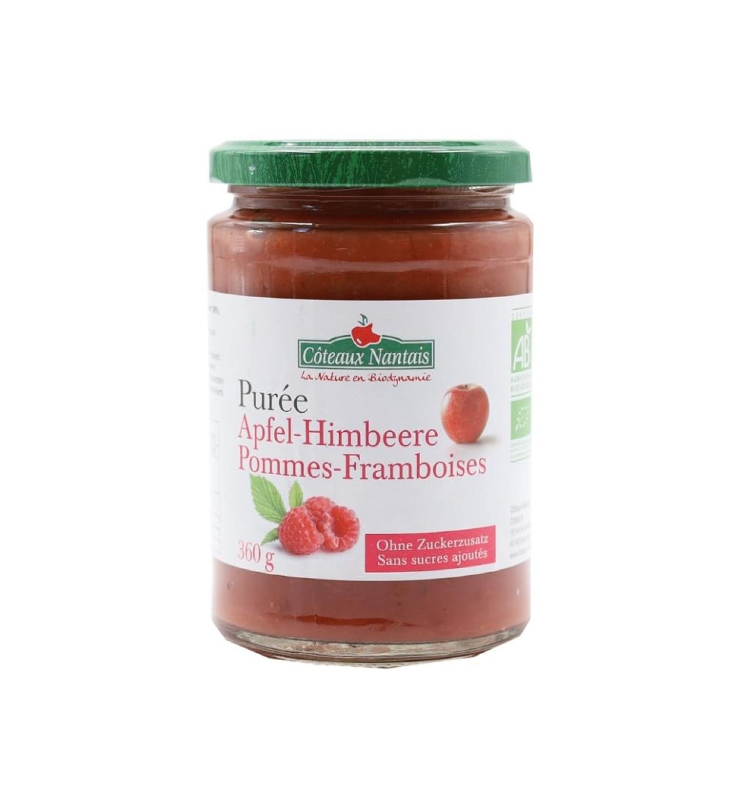 Coteaux Nantais Fruit puree, apple-raspberry, unsweetened, 360 g (1)