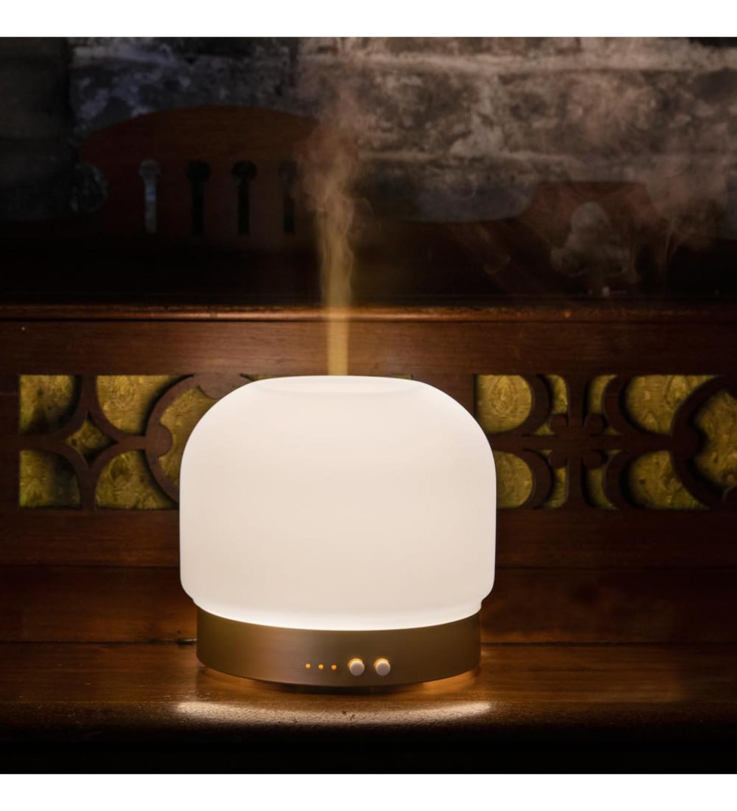 Essential Oil Diffuser for Large Rooms - 280ml Aromatherapy with Glass Cover 4 Timers Auto Shut-Off & Adjustable Lights - Buy Online on GoSupps.com