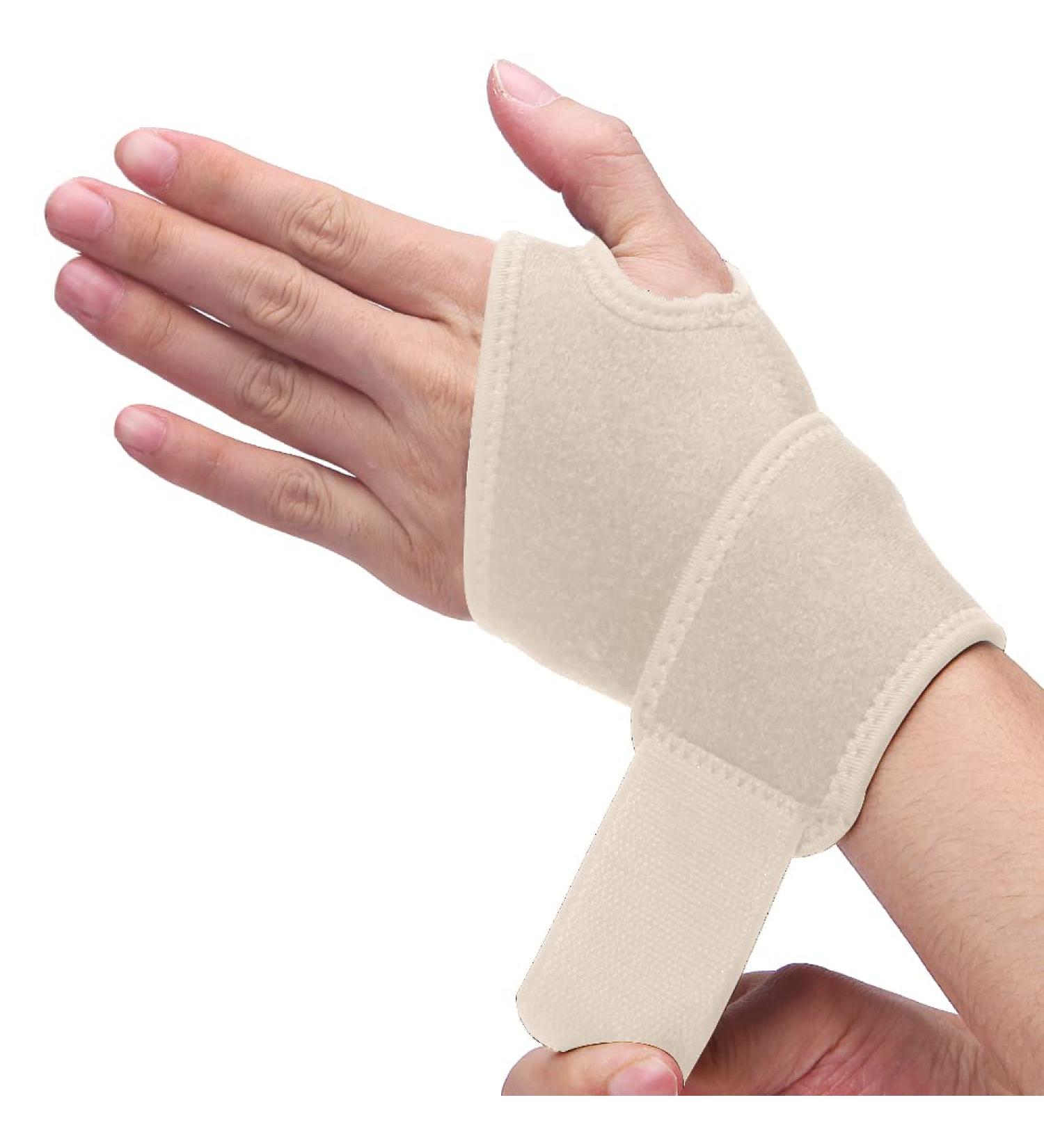 Wrist Brace for Carpal Tunnel Relief Adjustable & Breathable Support for Arthritis & Tendinitis One Size Fits All (Left/Right Hand) Single Nude - Buy Online on GoSupps.com