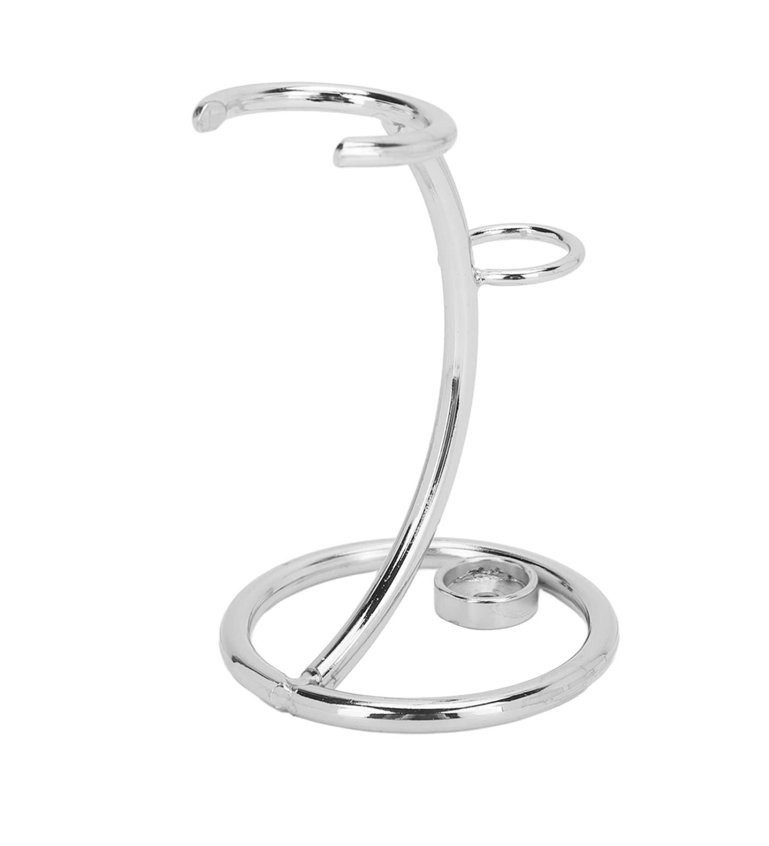 Stainless Steel Safety Razor Stand - Quick Drying Rustproof Men's Razor Holder | Silver Edition - Buy Online on GoSupps.com