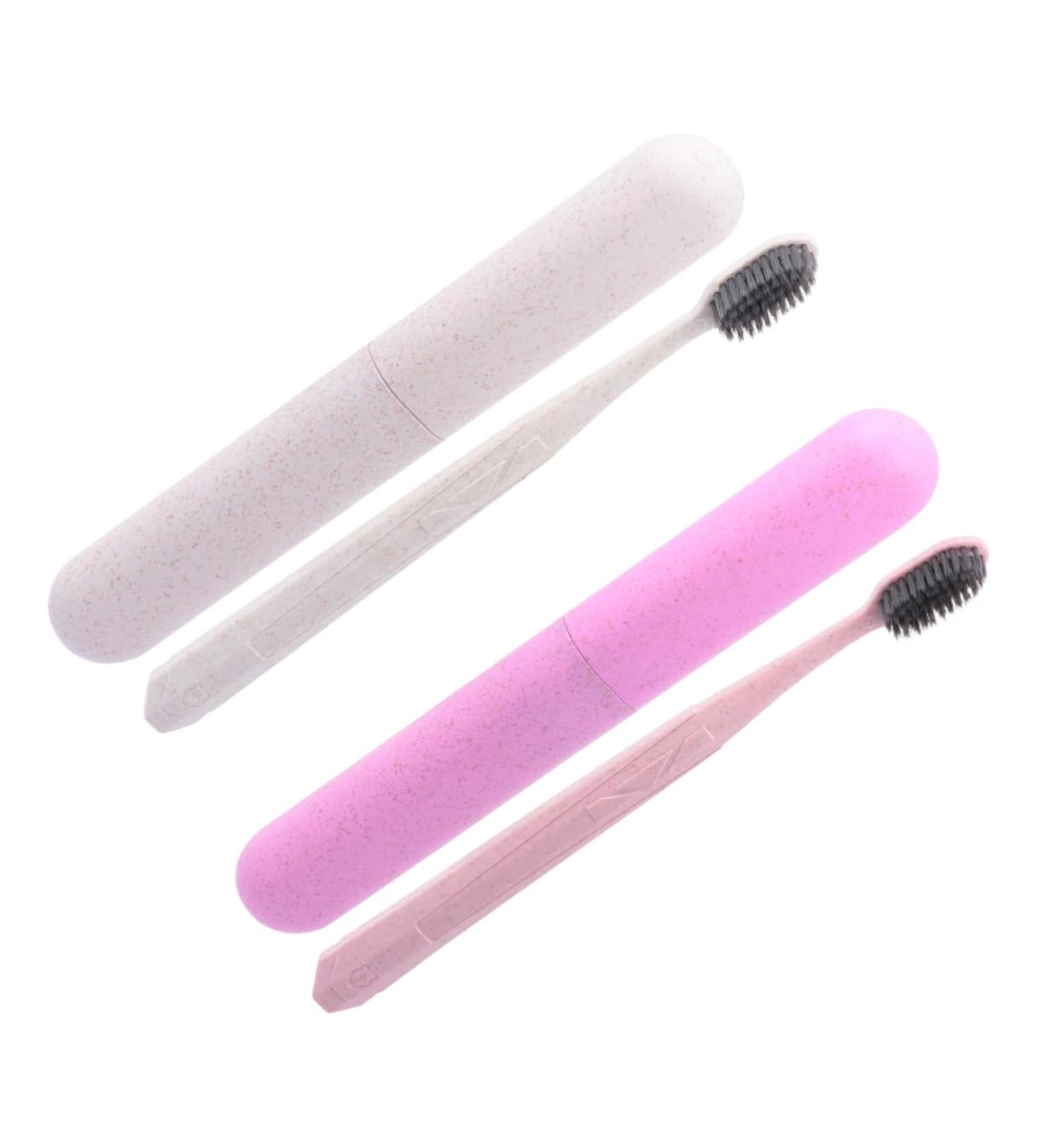 ULTECHNOVO Toothbrush Set for Adults - 2pcs Manual Cleaning Brushes in Assorted Colors - Eco-Friendly PP Material - Buy Online on GoSupps.com