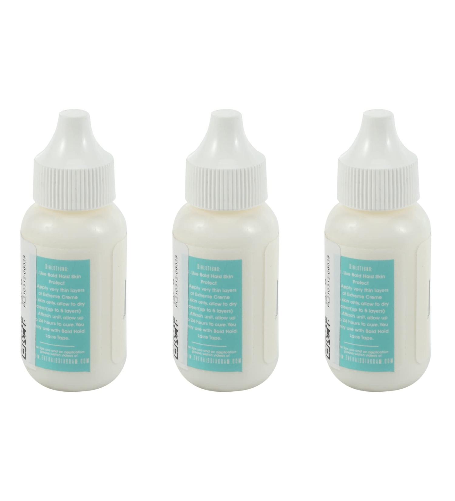 Vadillo 3X Lace Wig Cap Toupee Adhesive Glue Hair Replacement Adhesive Extra Moisture Control Lasting Wig Glue for Wigs 38ML - Buy Online on GoSupps.com