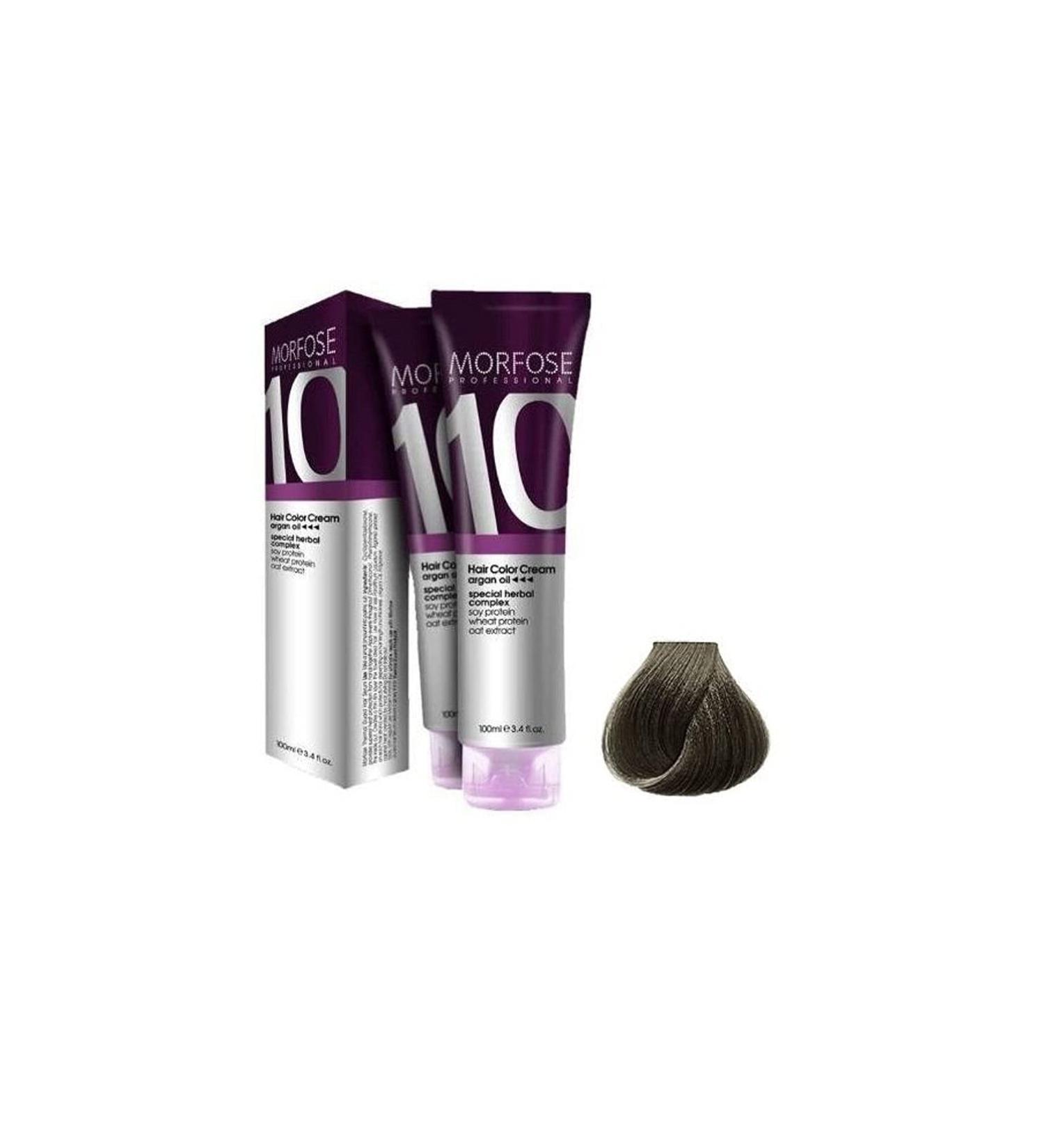 Morfose 10 Professional Hair Colour Cream 100 ml No. 7.11 Intense Ash Auburn