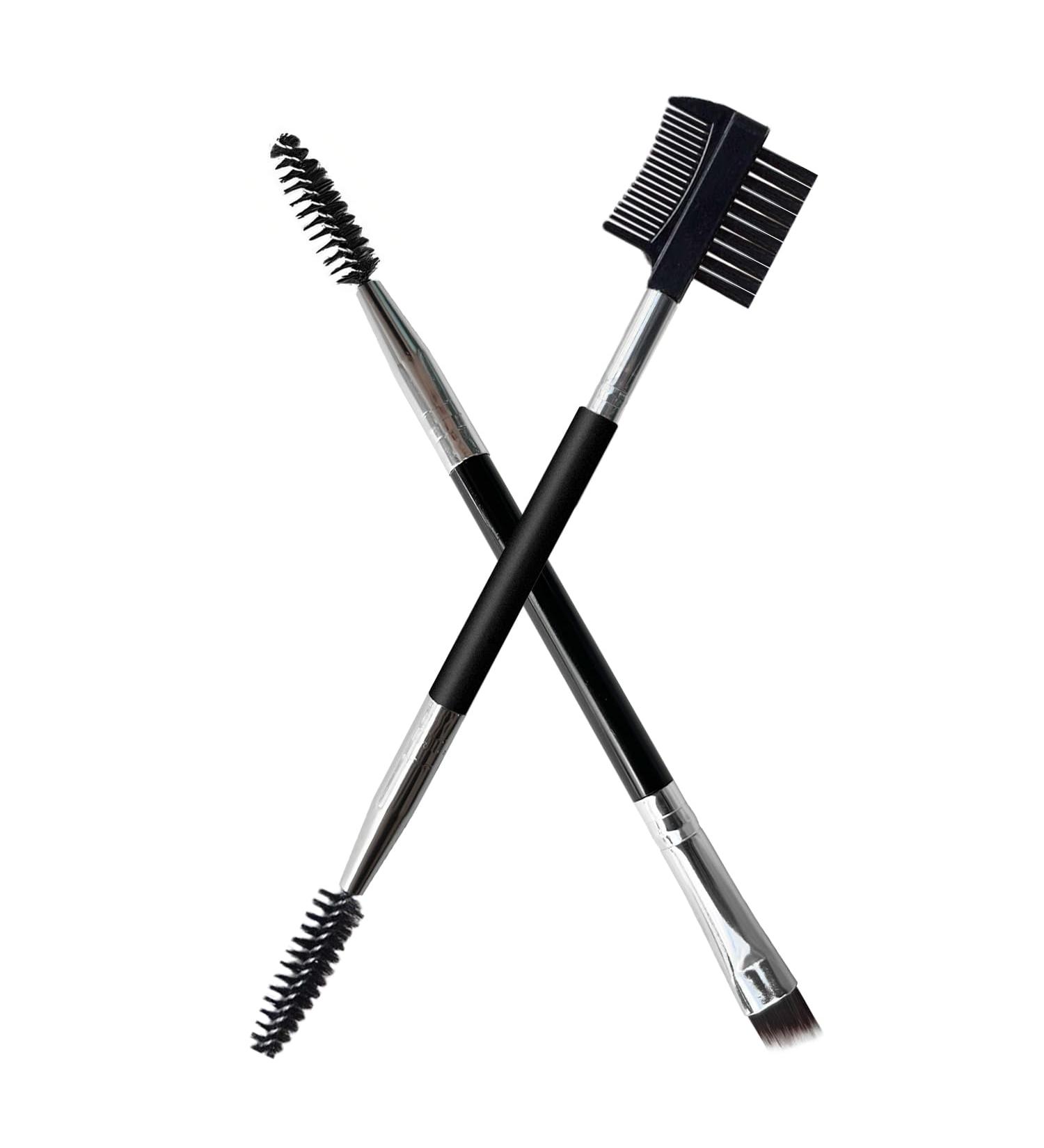 2pcs Eyebrow Eyelash Shaper Brush - Double Head Makeup Tool | 3 Spoolie Brushes for Grooming & Separating Lashes - EC-01 - Buy Online on GoSupps.com