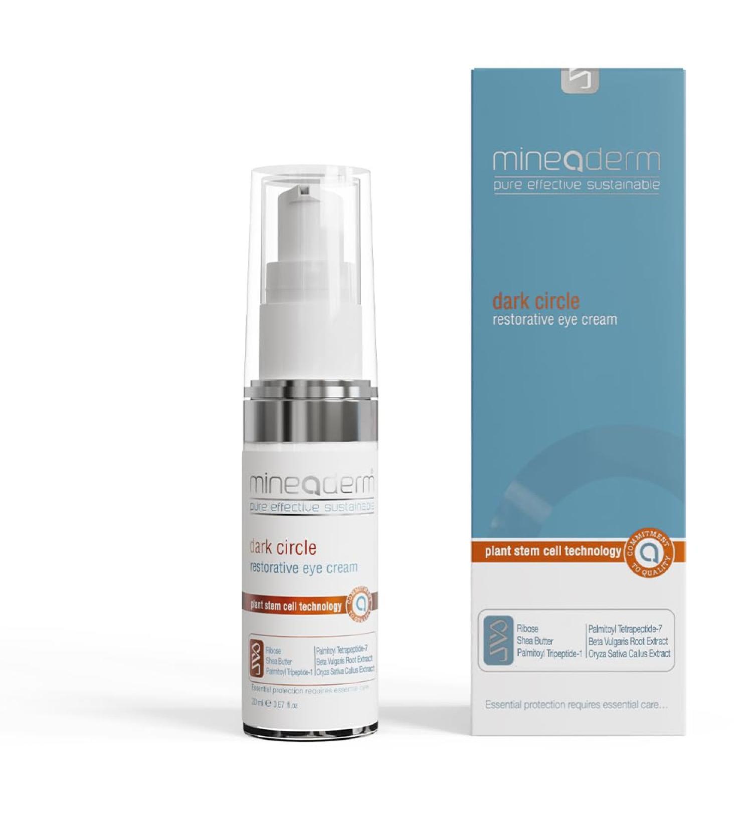 Mineaderm Dark Circle Restorative Eye Cream Under Eye Firming Cream with Peptide Complex (Haloxyl) Niacinamide & Riboxyl Helps Improve the Look of Dark Circles & Fine Lines 0.67 fl oz - Buy Online on GoSupps.com