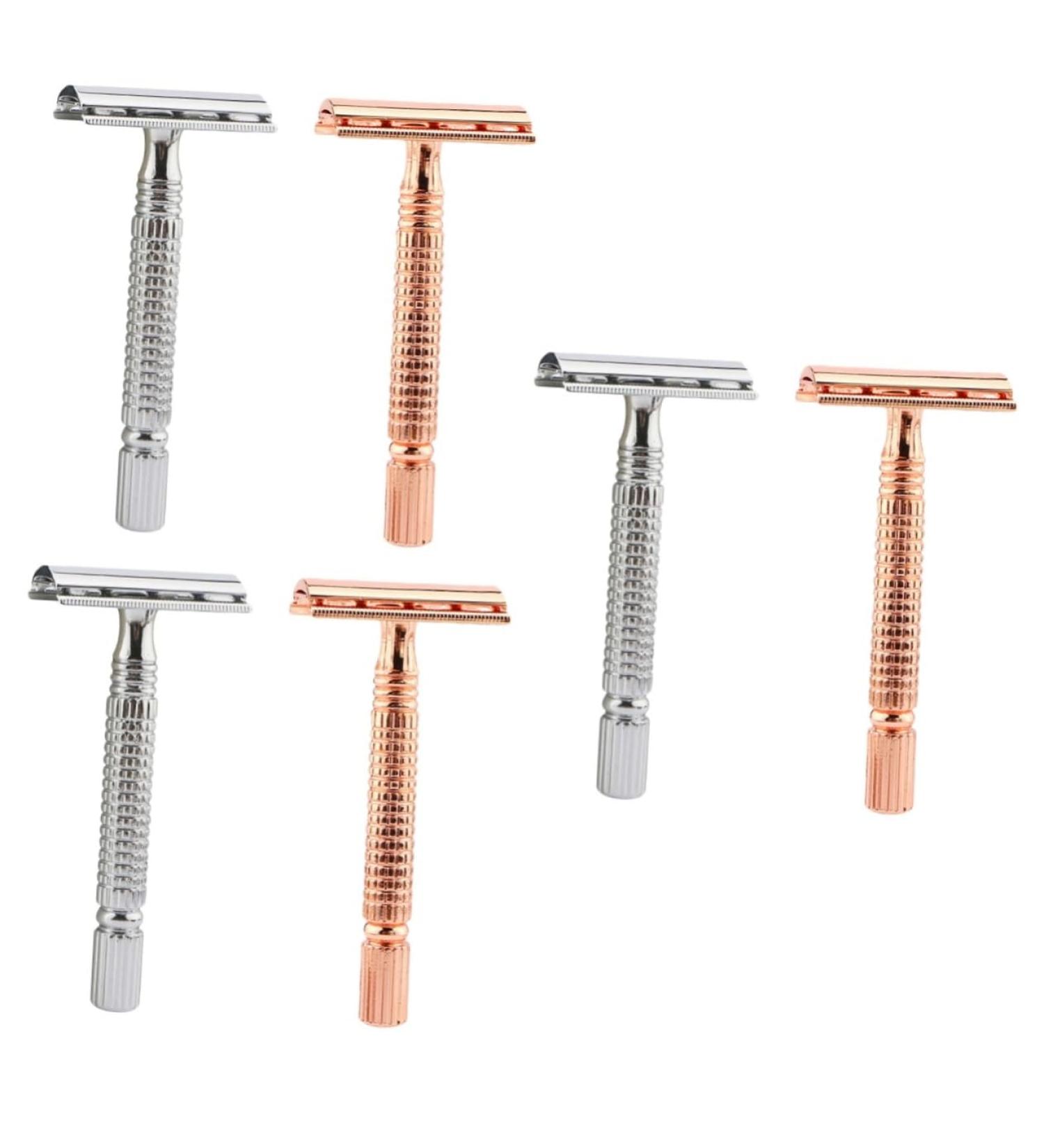 Beavorty Double-Sided Razor Tools for Men - 6 Pack Aluminum Alloy Handheld Shaving Razors for Body and Hair - Buy Online on GoSupps.com