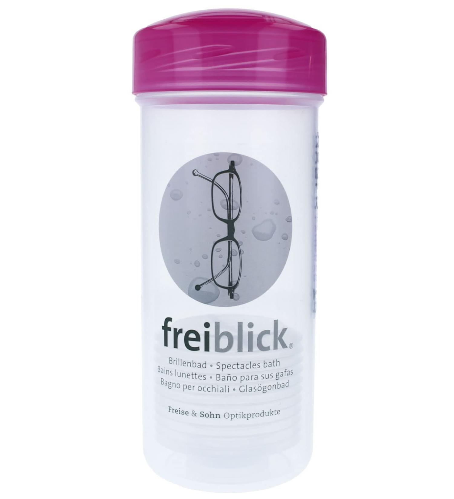 Original freiblick glasses bath new version - "Classic 1.2" - glasses cleaner - shaking bath (pink)