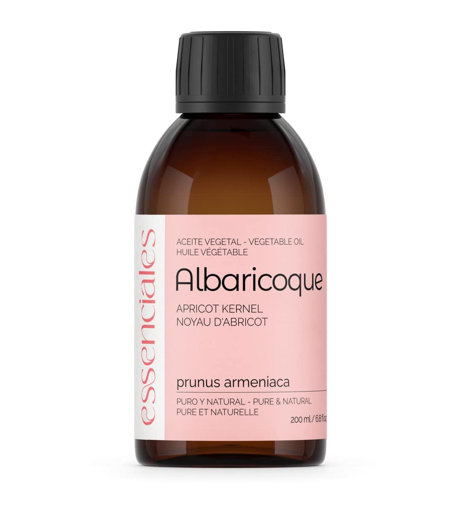  Essenciales Essenciales - Apricot Vegetable Oil 100% Pure and Natural 200ml | Prunus Armeniaca Vegetable Oil 1st Cold Pressure - Buy Online on GoSupps.com