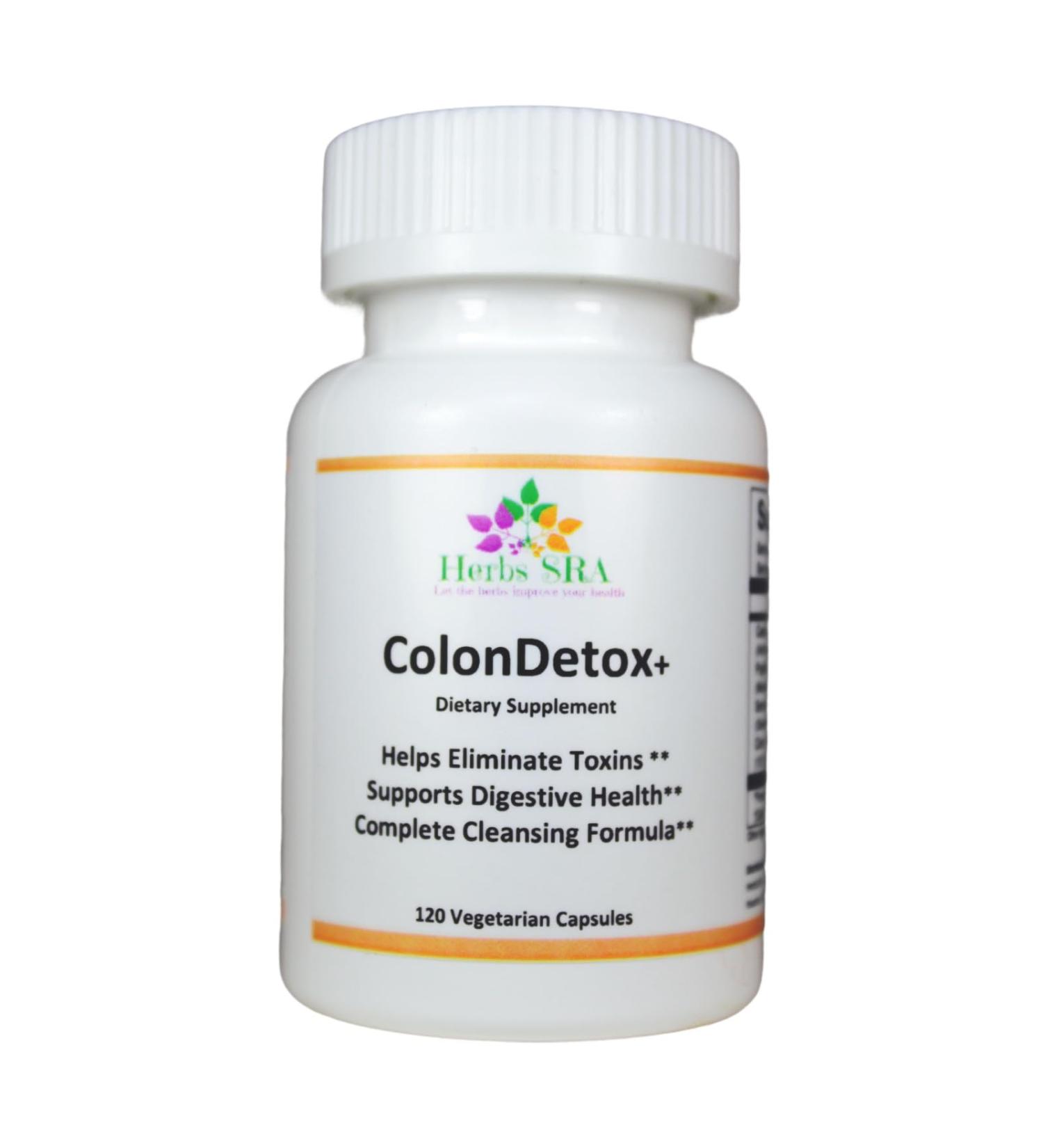 ColonDetox+: Rejuvenate Digestive Health with 120 Vegetarian Capsules - Powerful Cleansing Support for a Healthier You | International Shipping Available - Buy Online on GoSupps.com