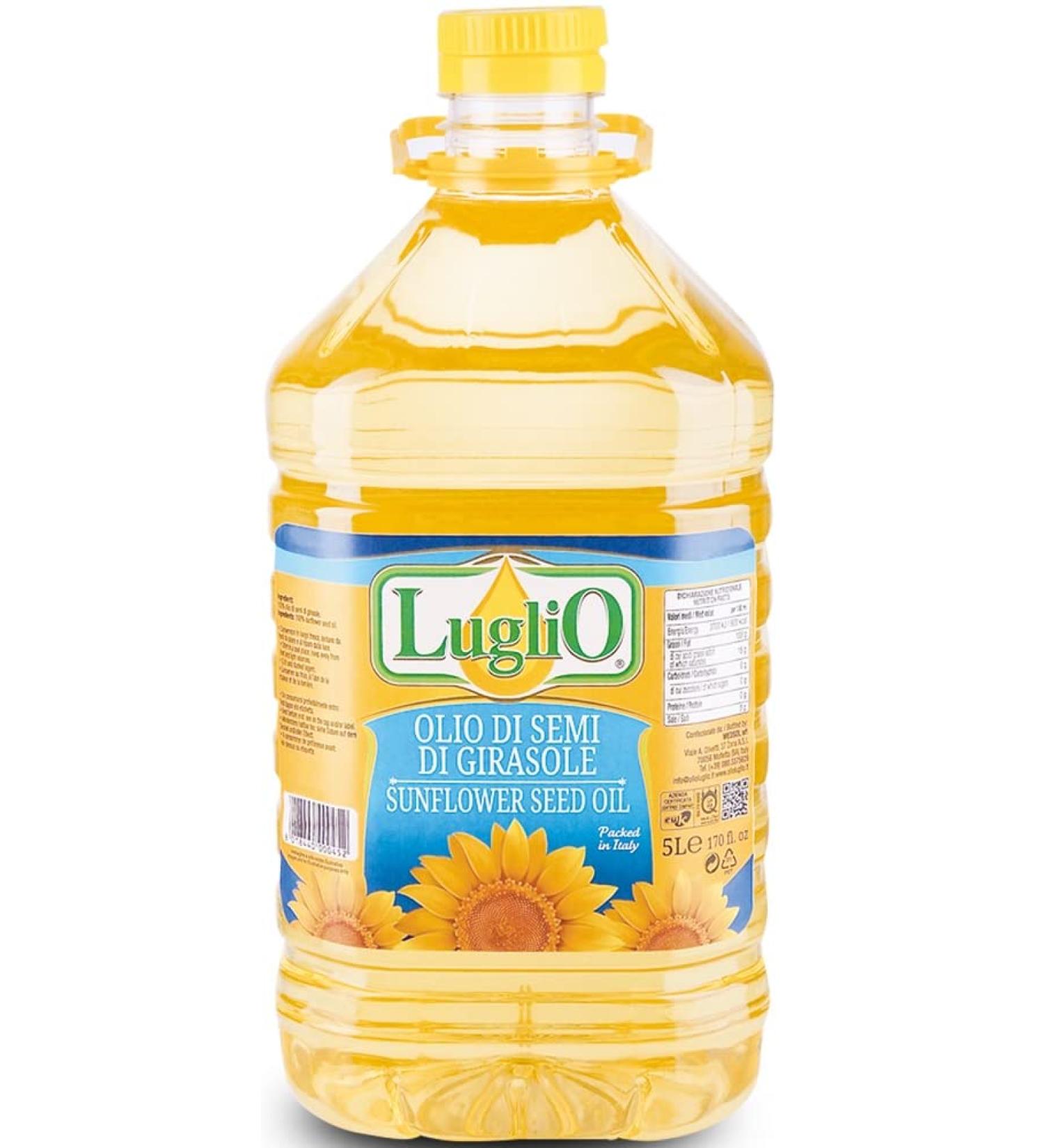 Sunflower Oil (5 Liter) Edible Oil Large Container I Frying Oil I Ideal for Cooking Roasts and Sal - Buy Online on GoSupps.com