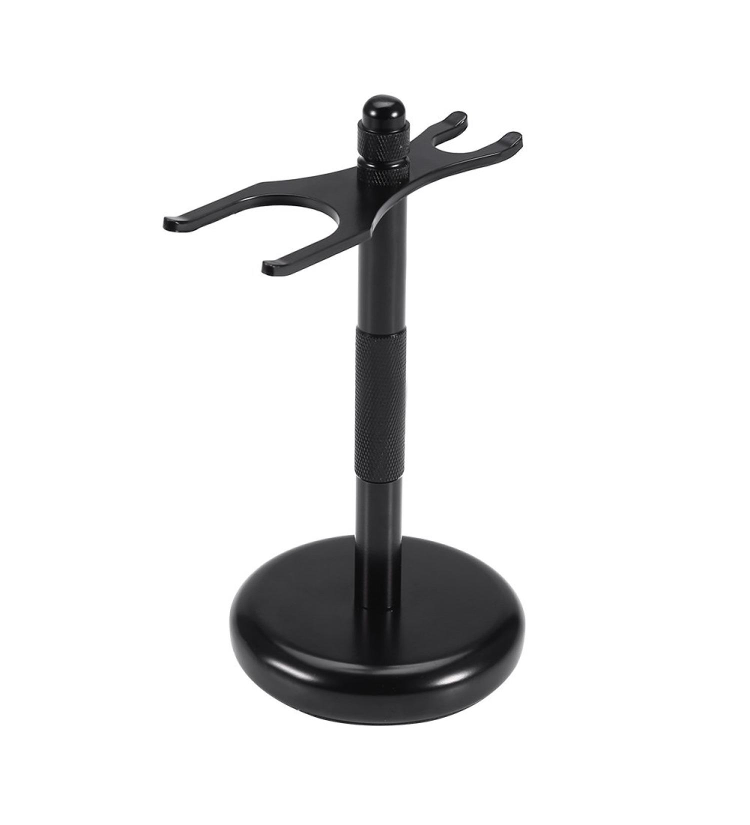 Shaving Brush Stand - Zinc Alloy Holder for Moustache & Razor | Stable & Balanced Black - Buy Online on GoSupps.com